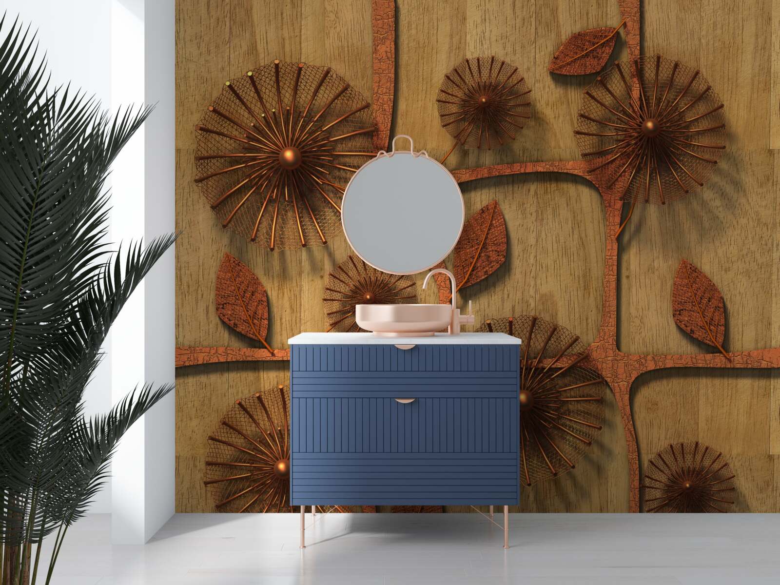 Fototapet milkweed abstract pe ramuri de copac