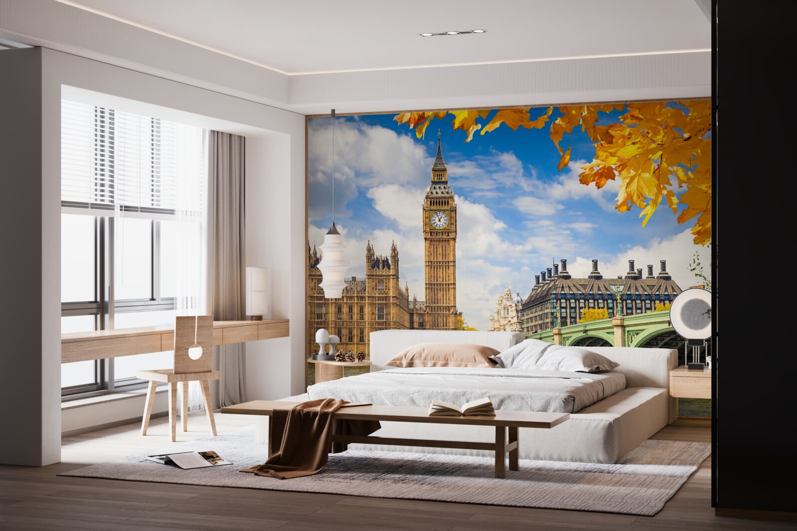 Fototapet toamna de aur în Londra antică