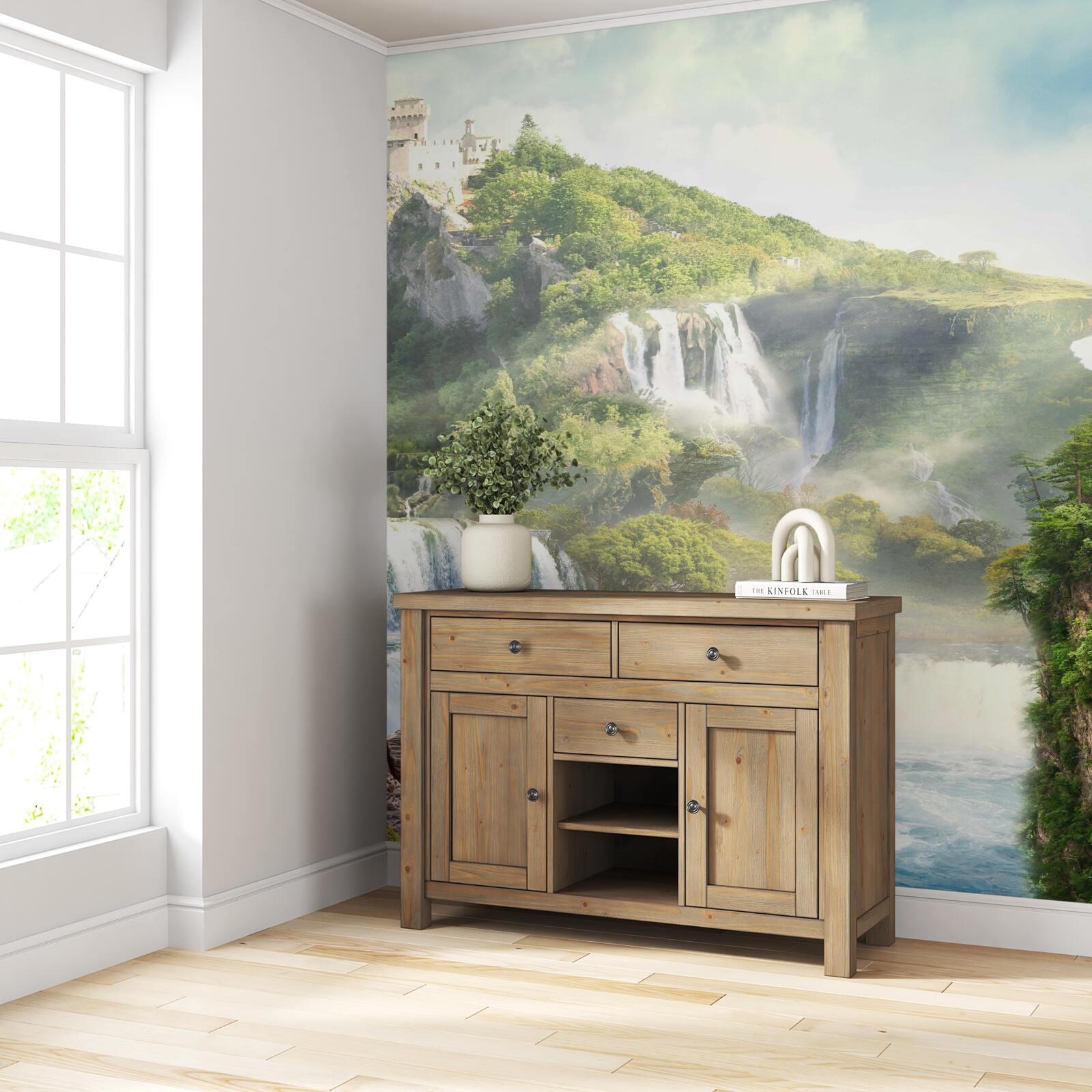 Fototapet multe cascade înalte