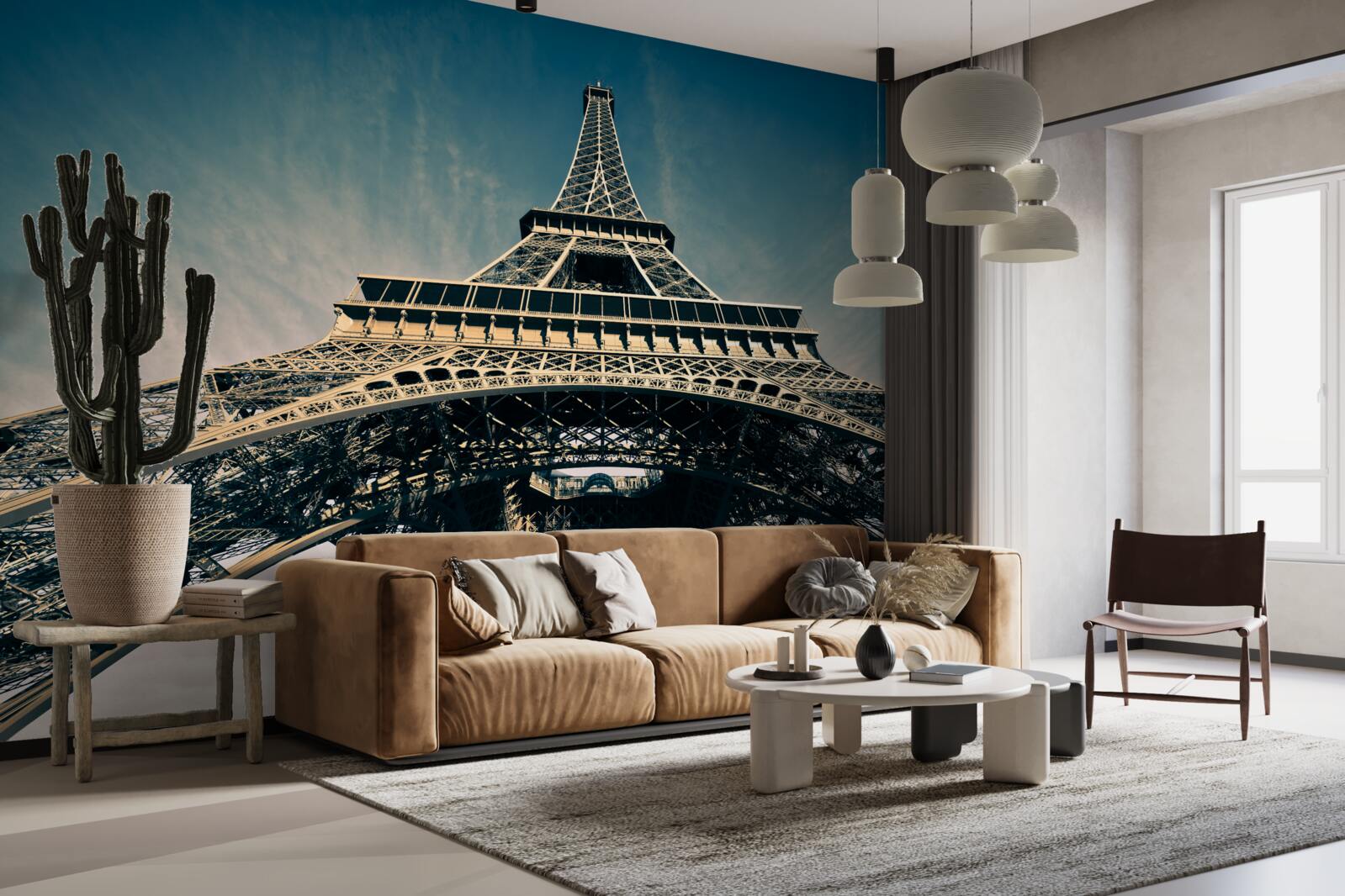 Fototapet vedere a turnului eiffel dintr-un punct mai jos