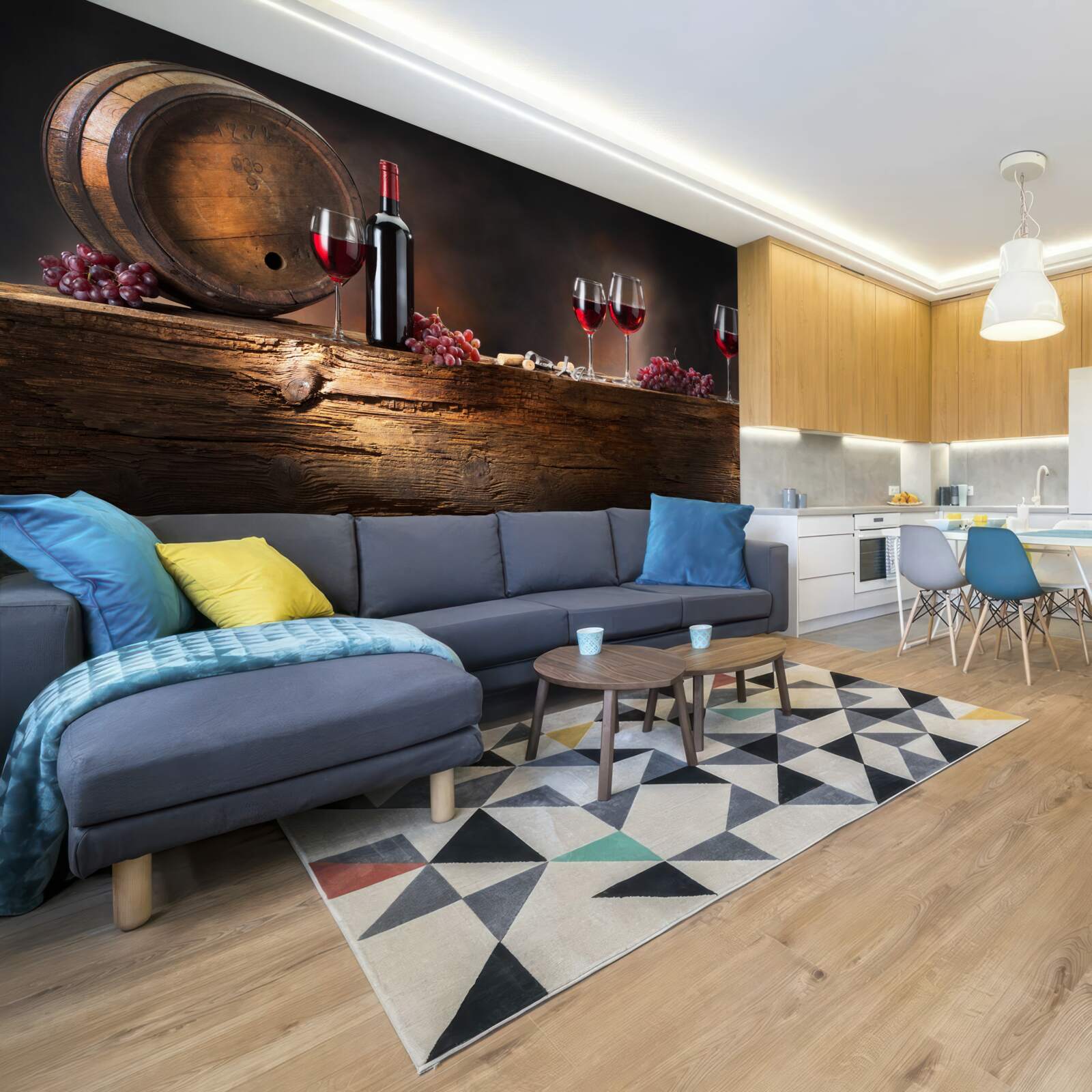 Fototapet pivniță de vinuri cu băuturi de îmbătrânire