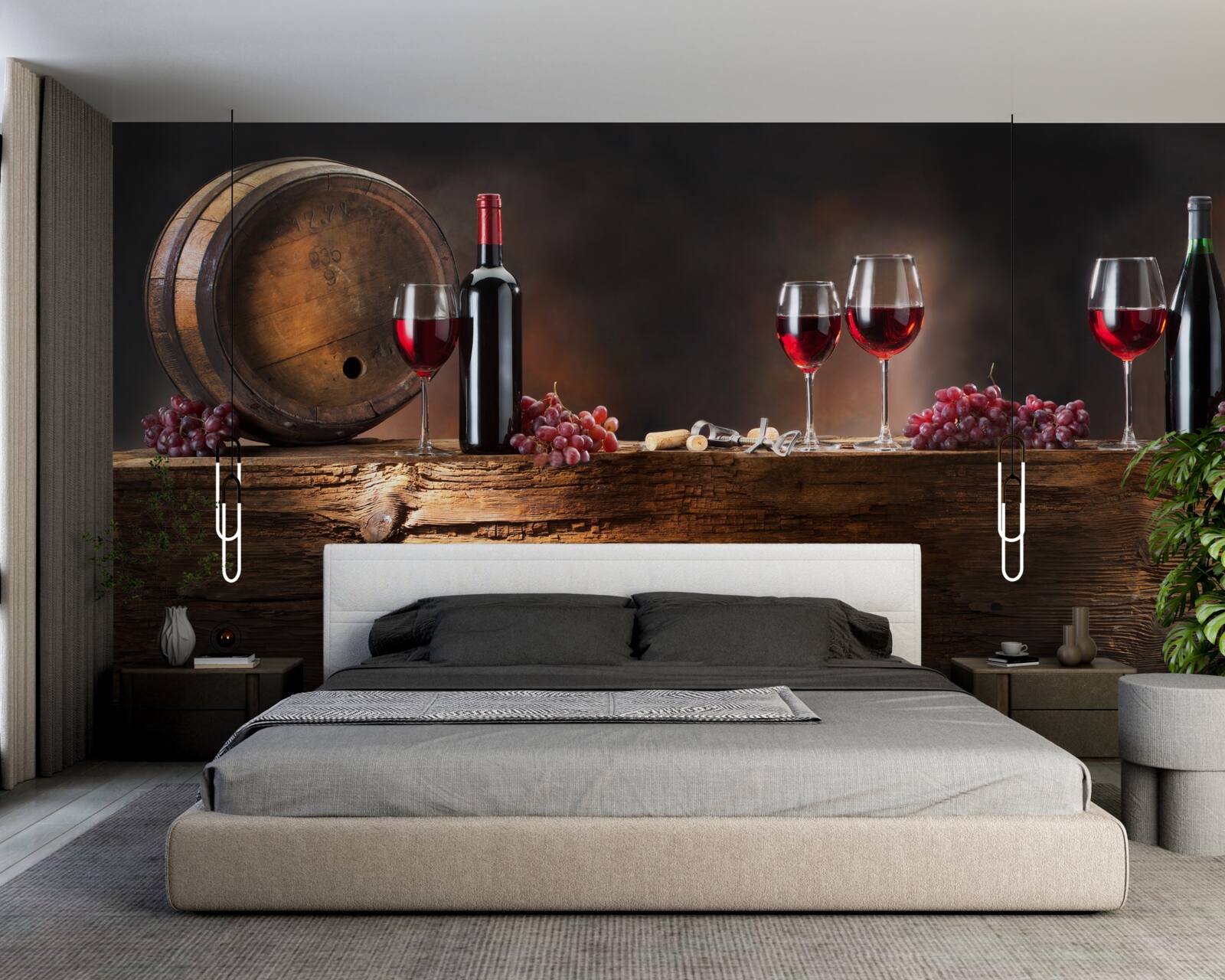 Fototapet pivniță de vinuri cu băuturi de îmbătrânire