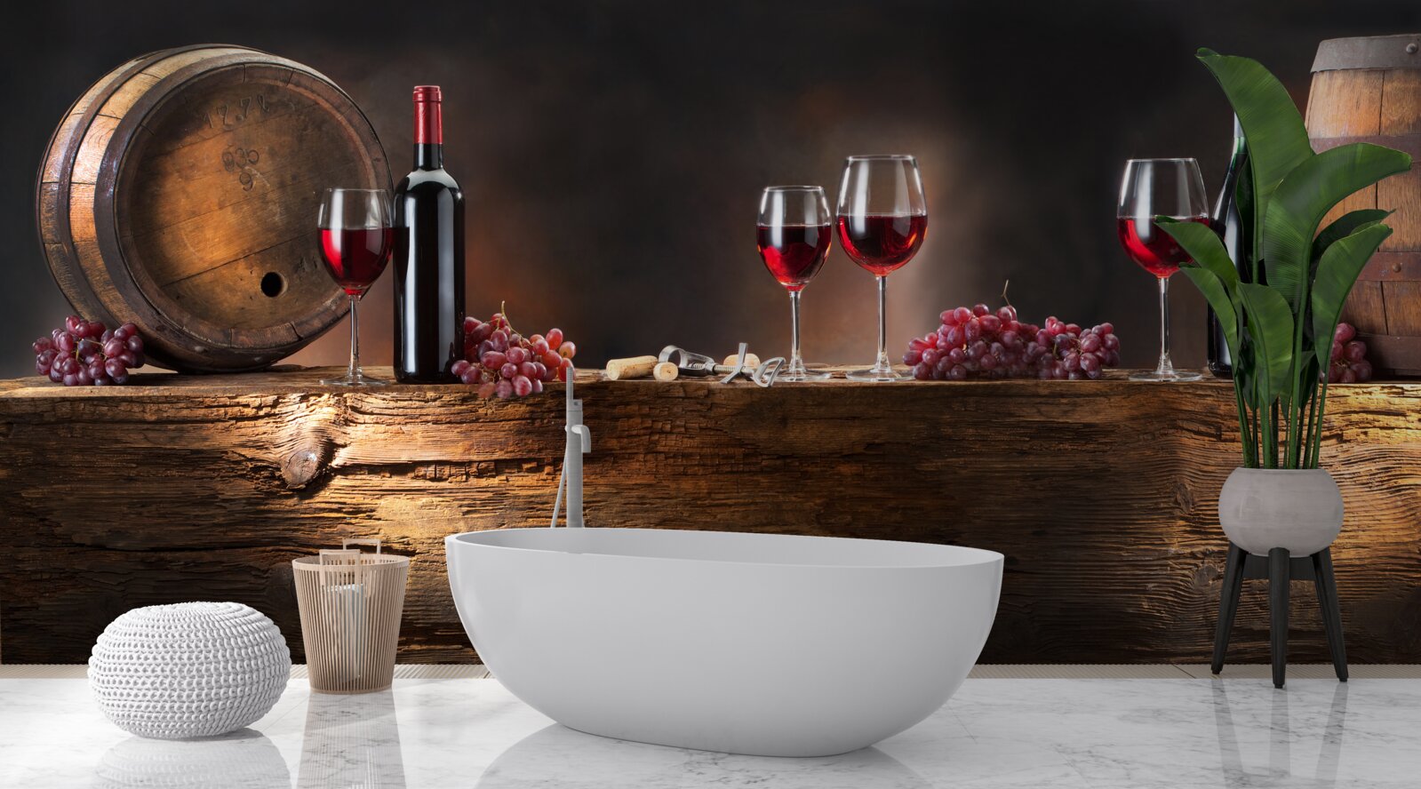 Fototapet pivniță de vinuri cu băuturi de îmbătrânire