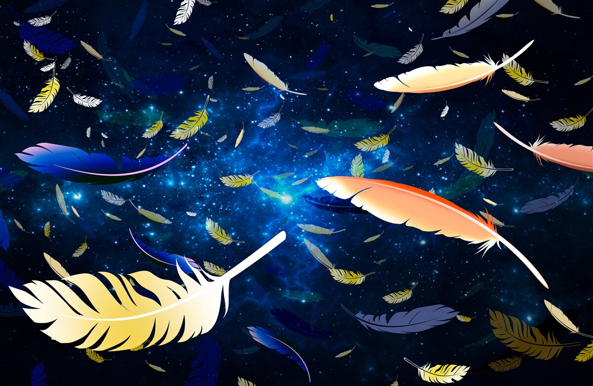 Fototapet un vortex de pene strălucitoare în abisul universului