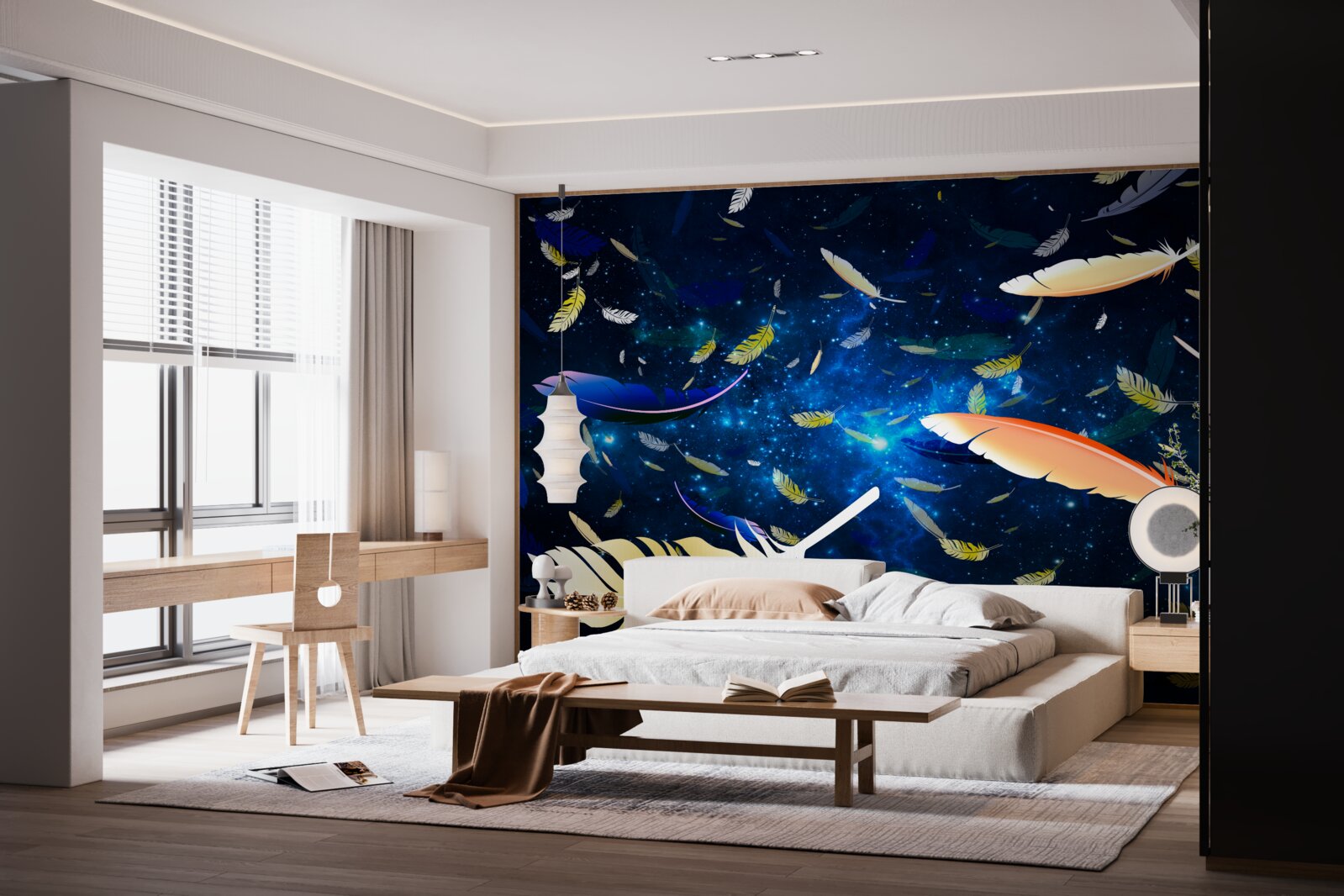 Fototapet un vortex de pene strălucitoare în abisul universului