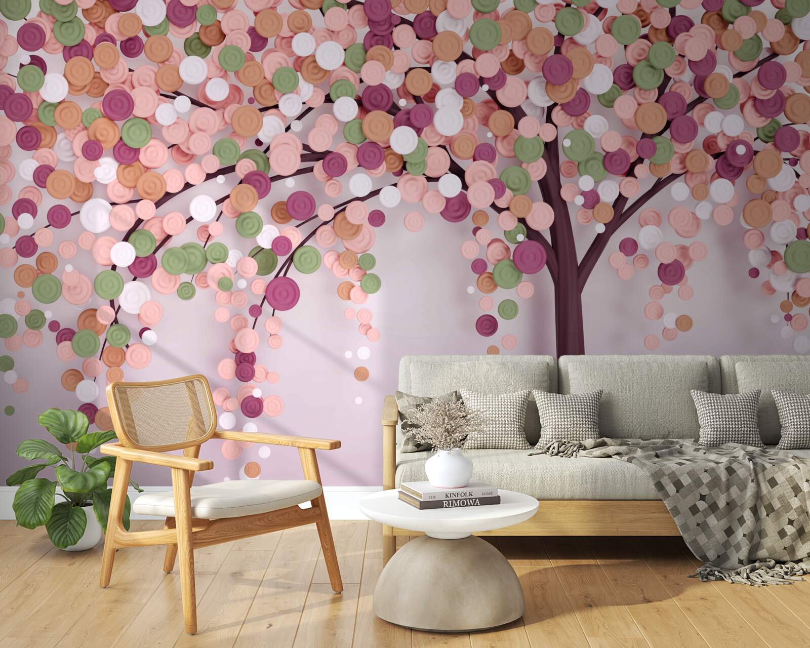 Fototapet copac abstract de toamnă