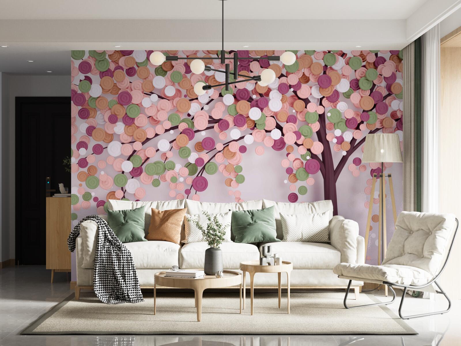 Fototapet copac abstract de toamnă