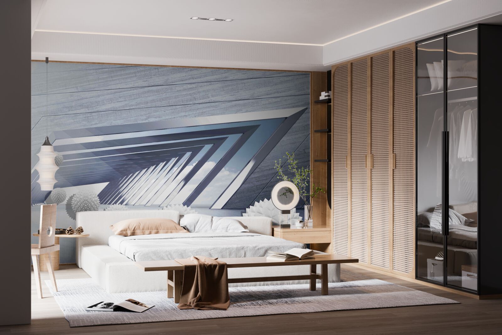 Fototapet bile cu țepi zburătoare în pasaj