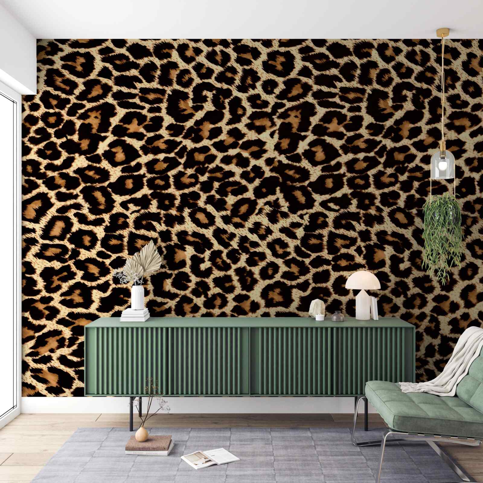 Fototapet model leopard neobișnuit