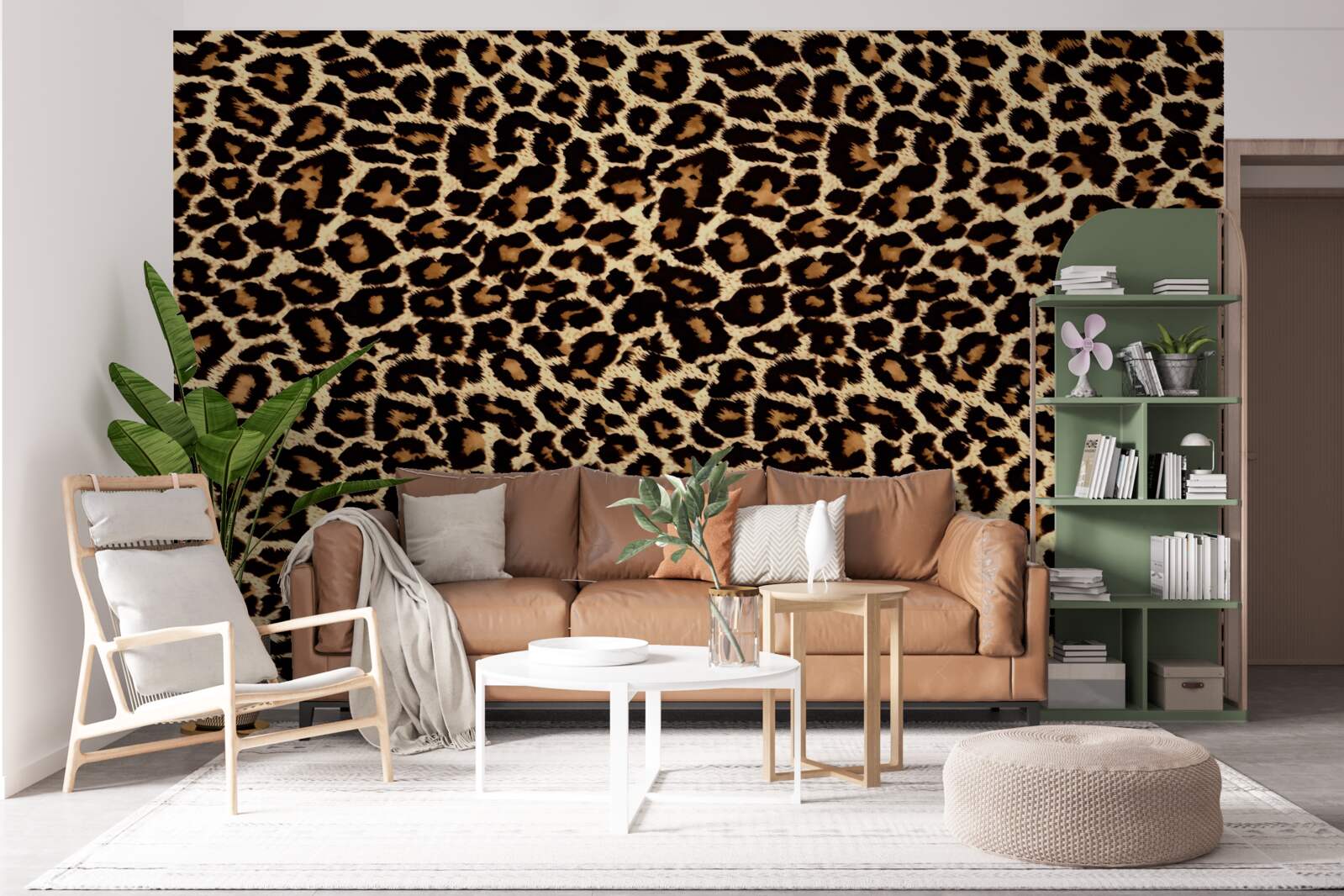 Fototapet model leopard neobișnuit