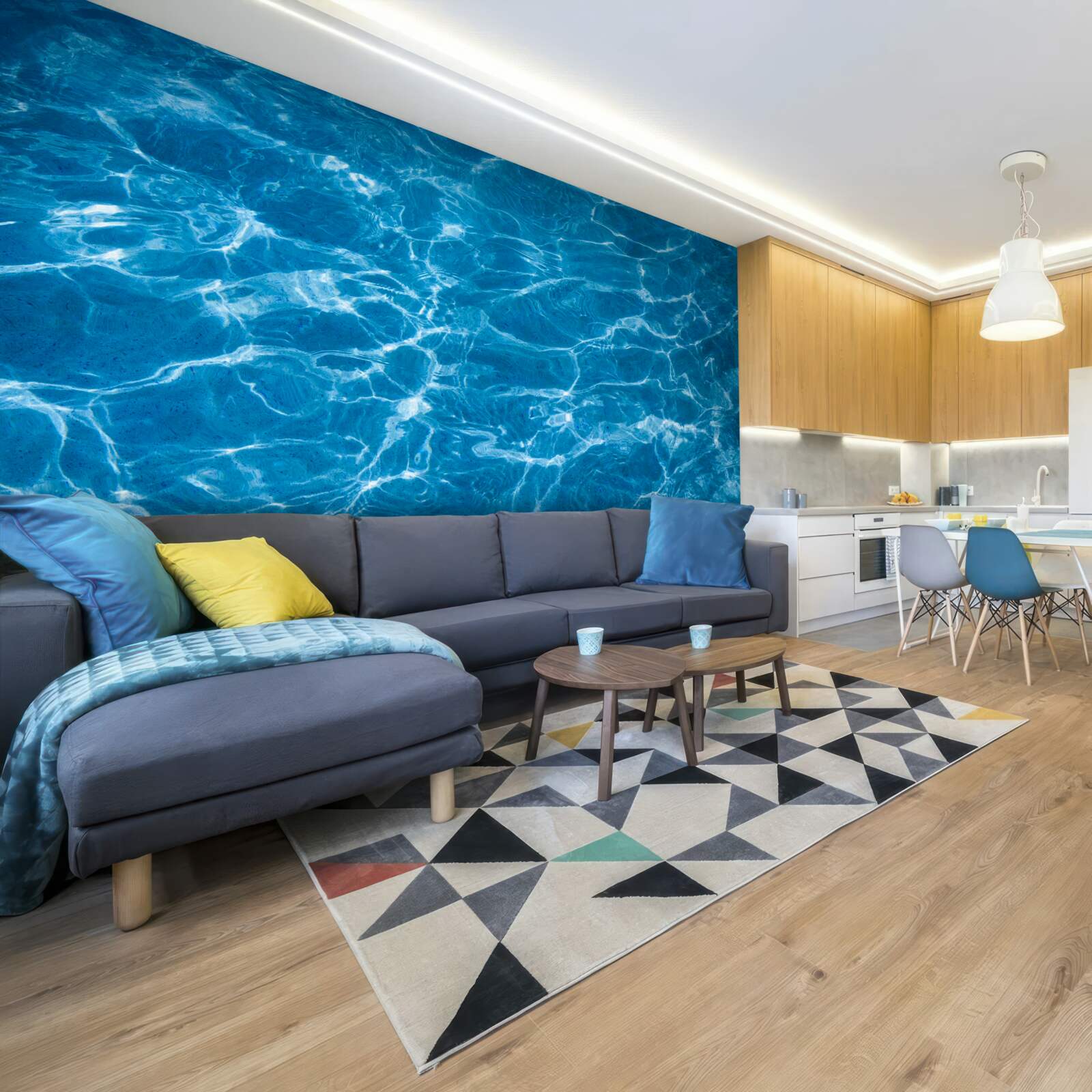 Fototapet soare pe apă