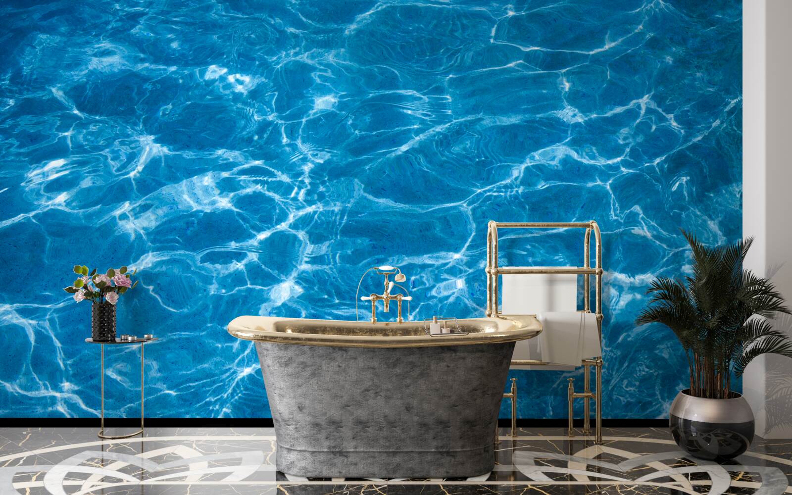 Fototapet soare pe apă