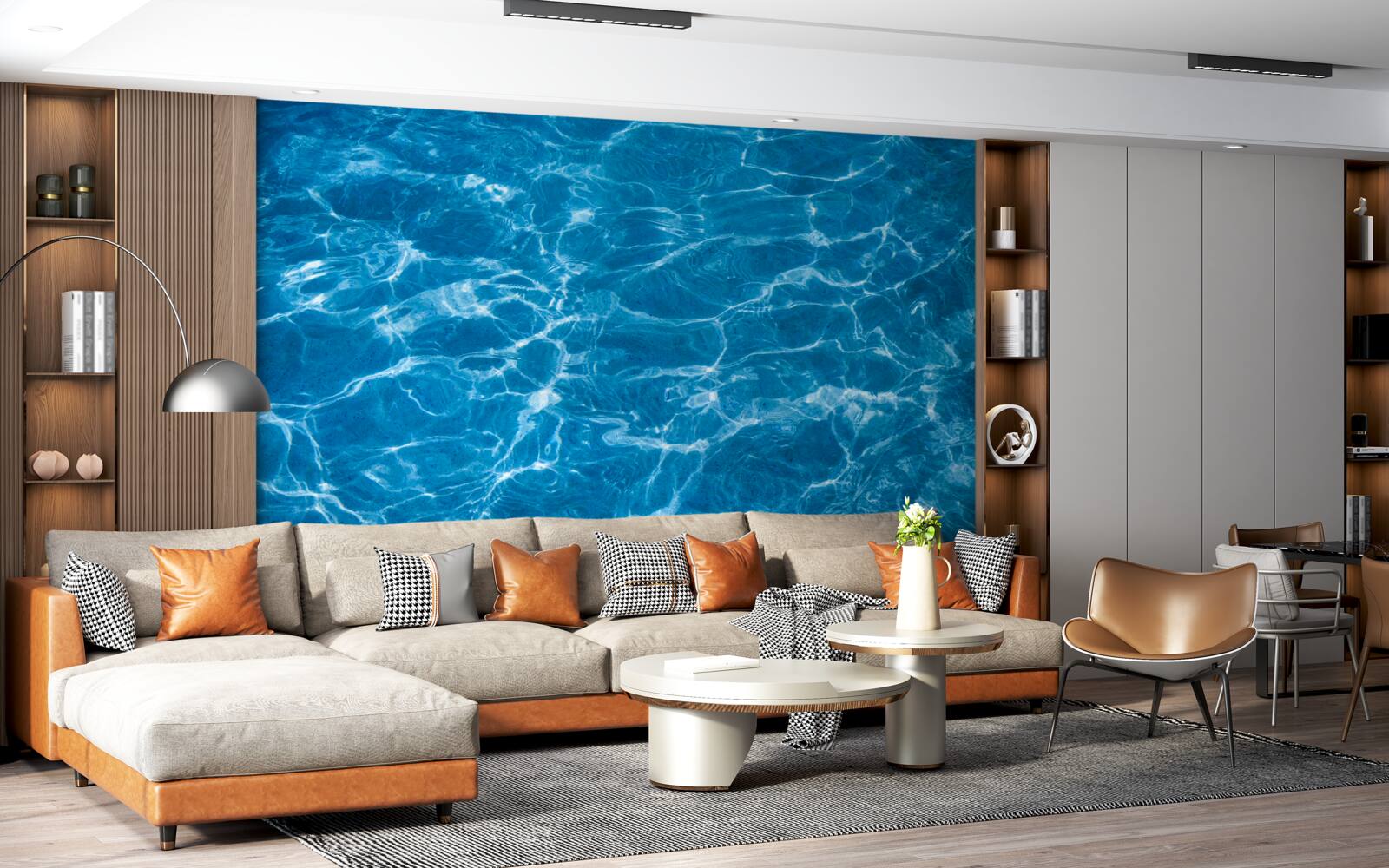 Fototapet soare pe apă