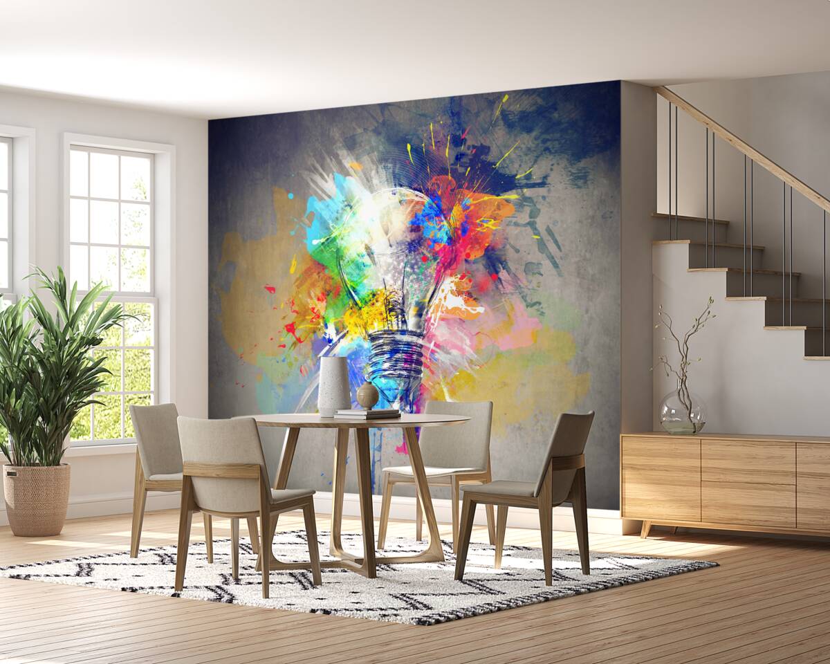 Fototapet bec colorat luminos