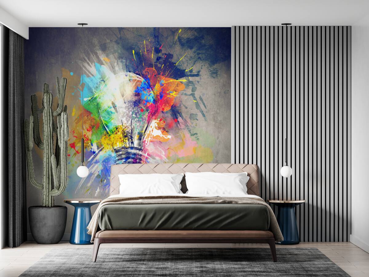 Fototapet bec colorat luminos