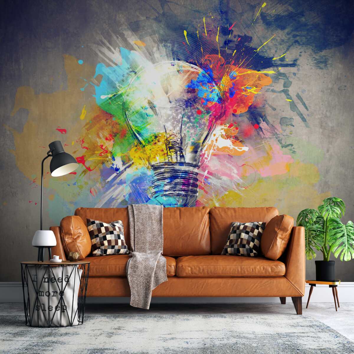 Fototapet bec colorat luminos