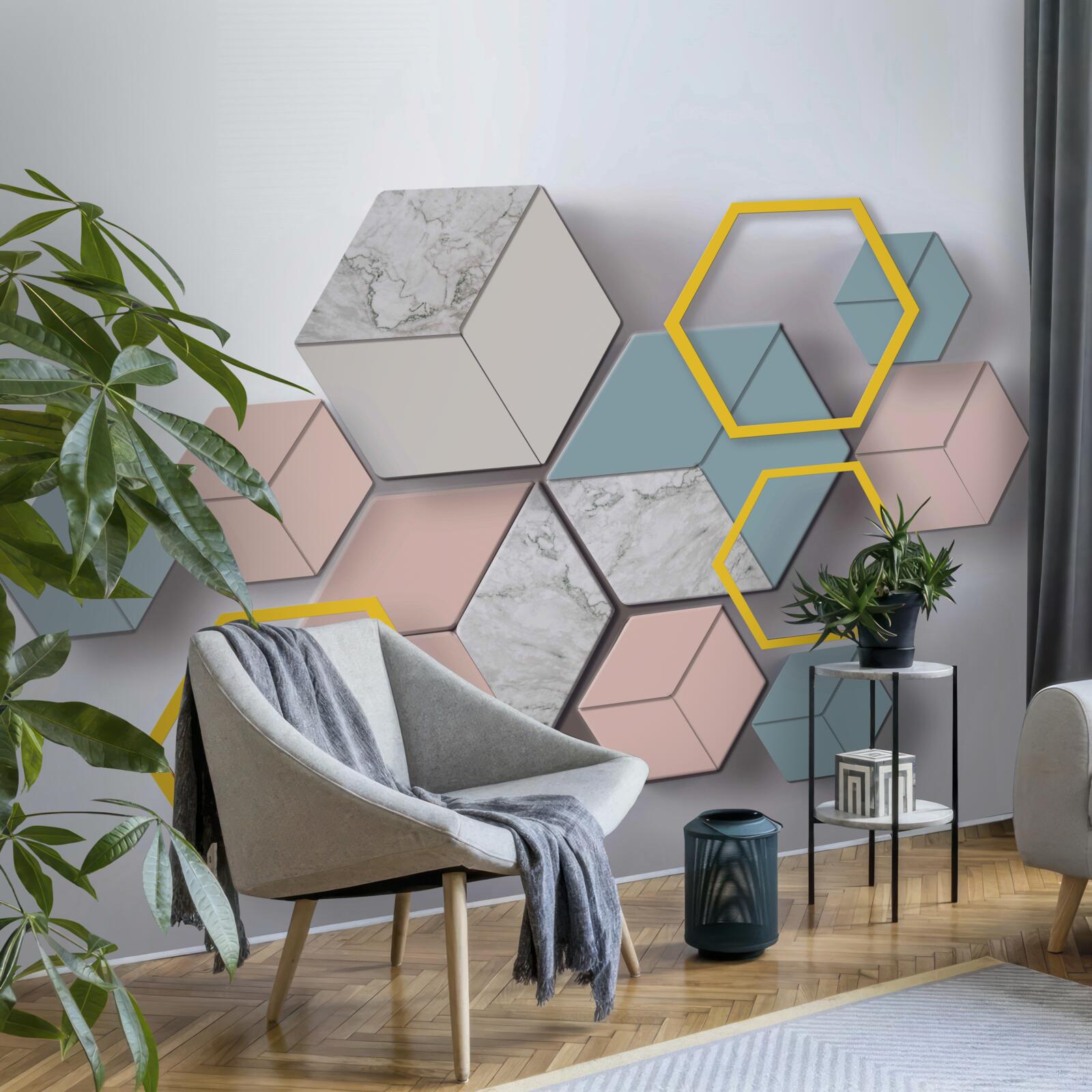 Fototapet compoziție de dreptunghiuri multicolore