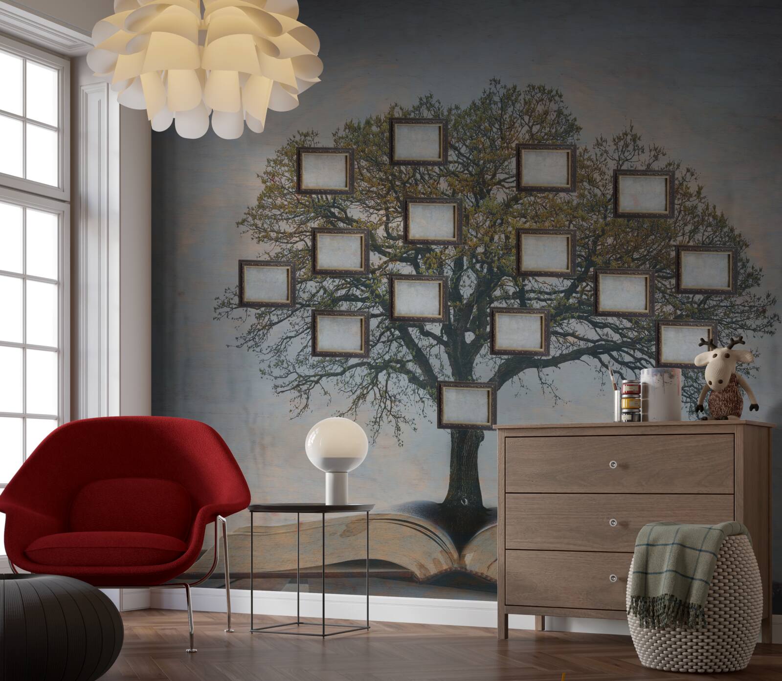 Fototapet arbore genealogic fără imagini