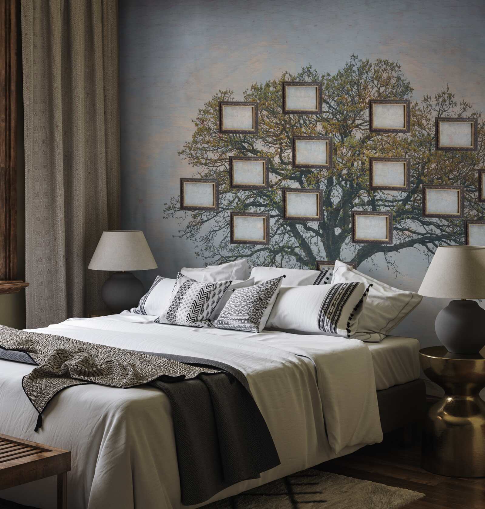 Fototapet arbore genealogic fără imagini