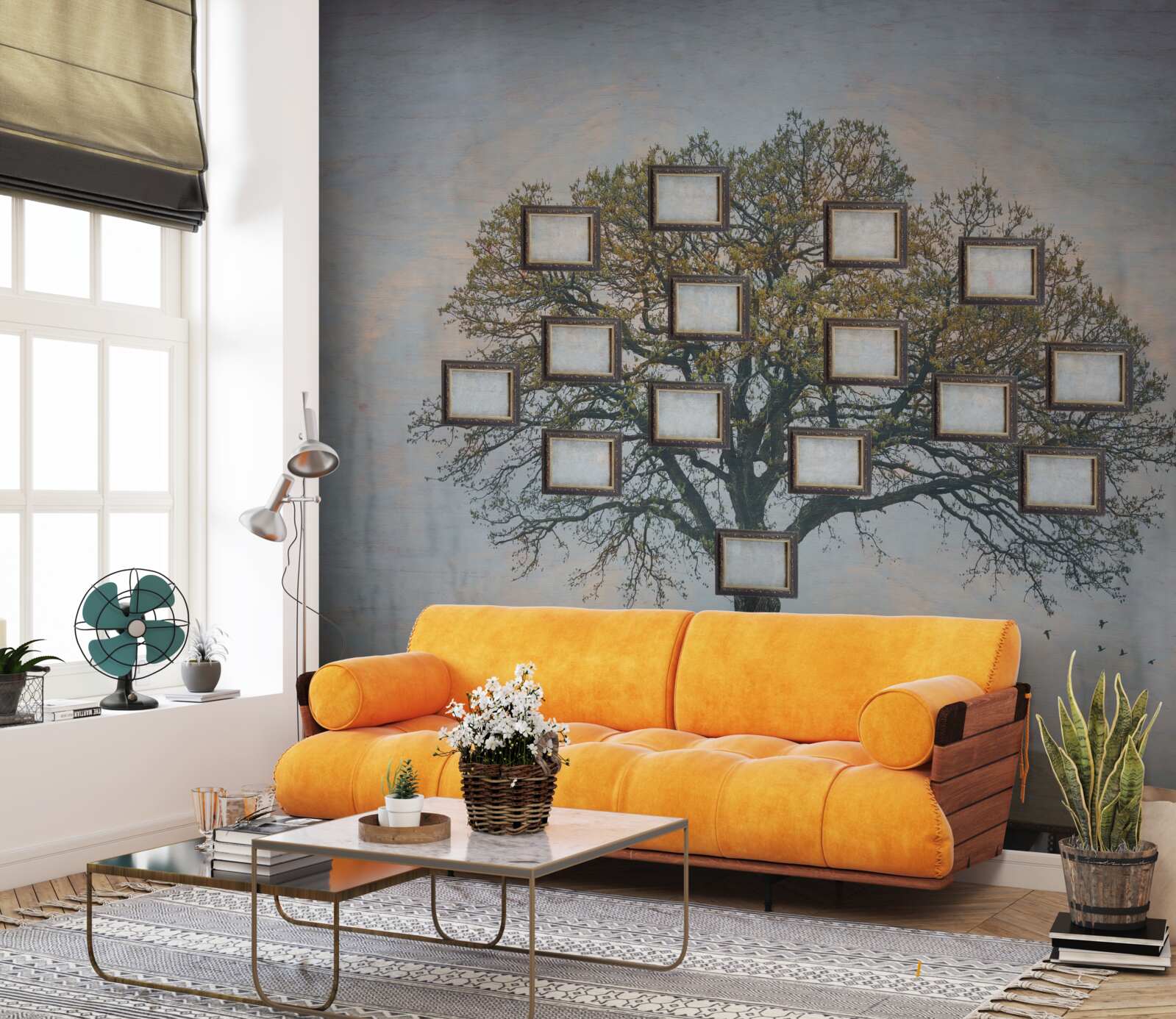 Fototapet arbore genealogic fără imagini