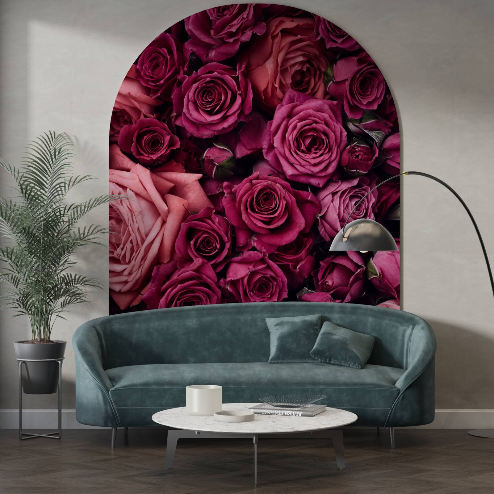 Fototapet trandafiri frumoși de aproape