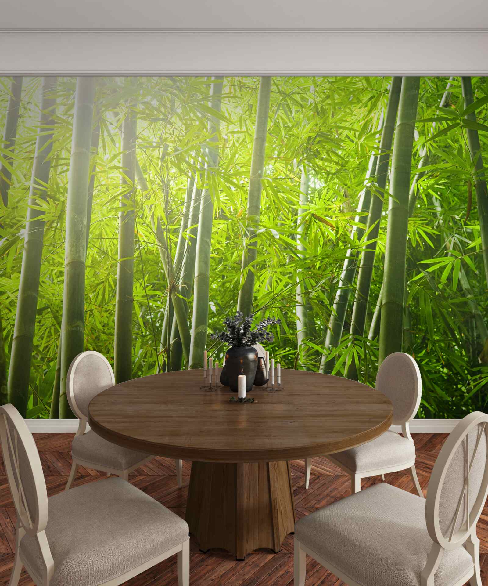 Fototapet tufișuri dense de bambus
