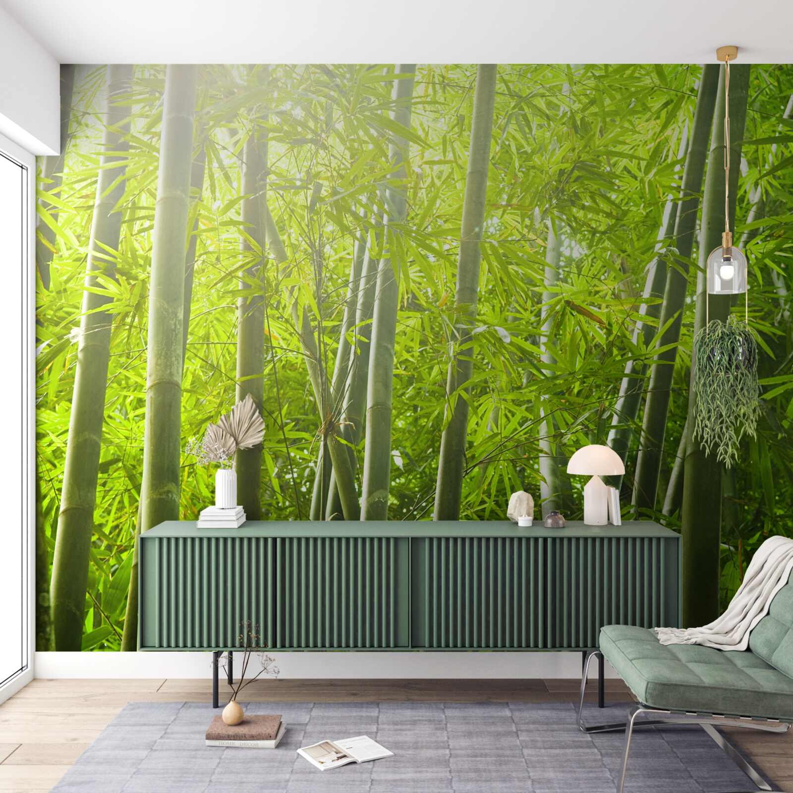 Fototapet tufișuri dense de bambus
