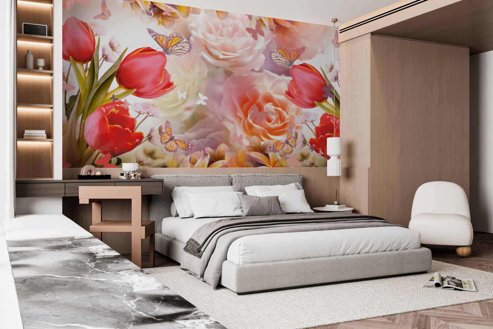 Fototapet model floral rafinat