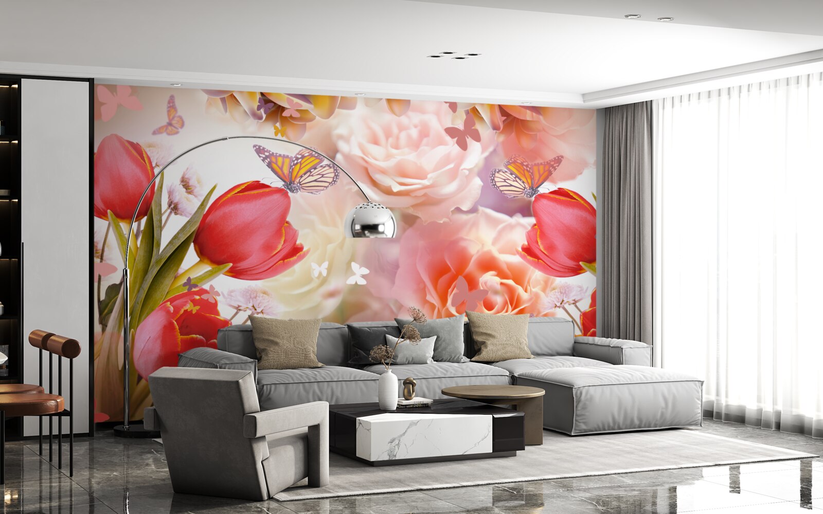 Fototapet model floral rafinat