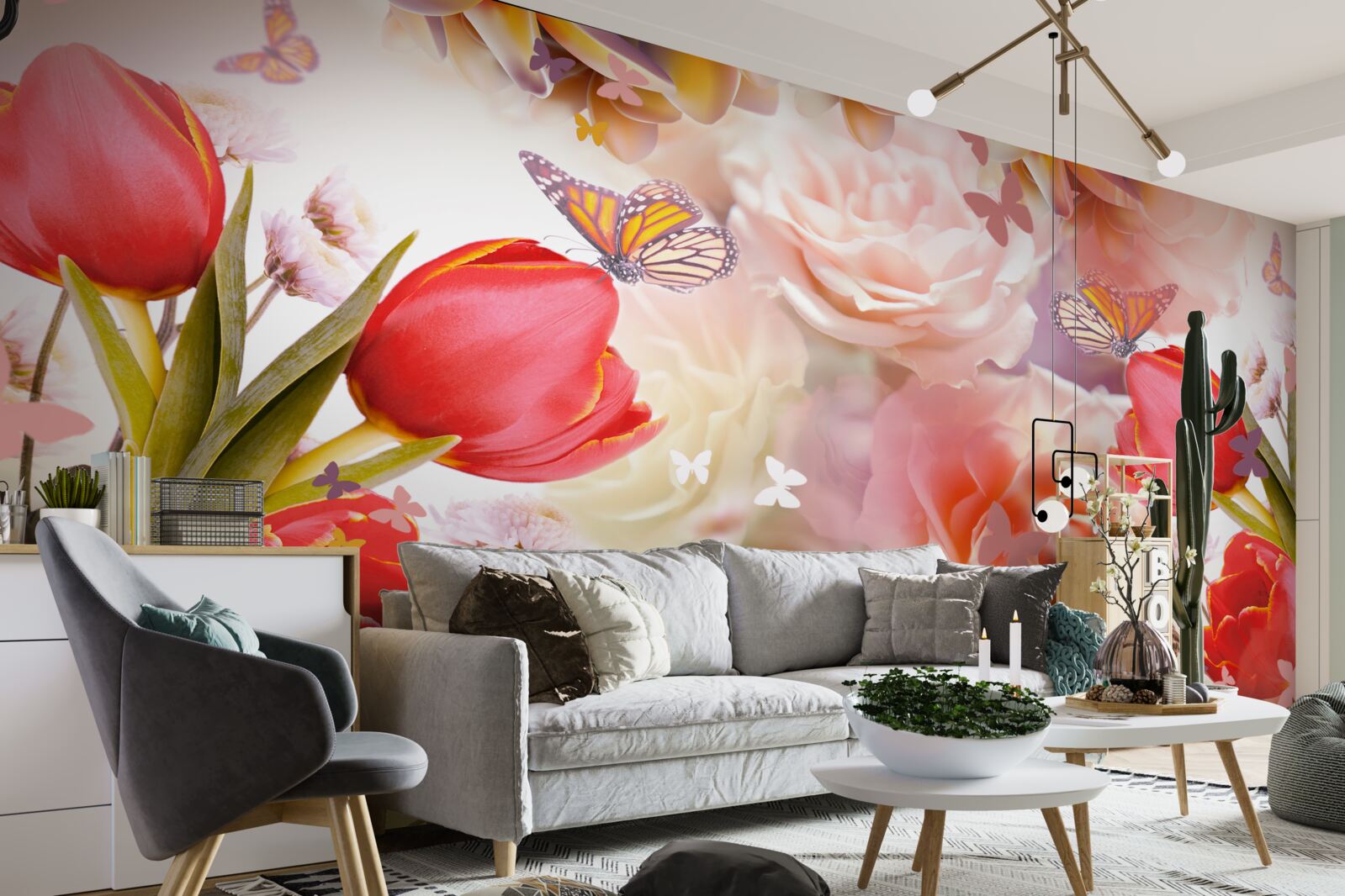 Fototapet model floral rafinat