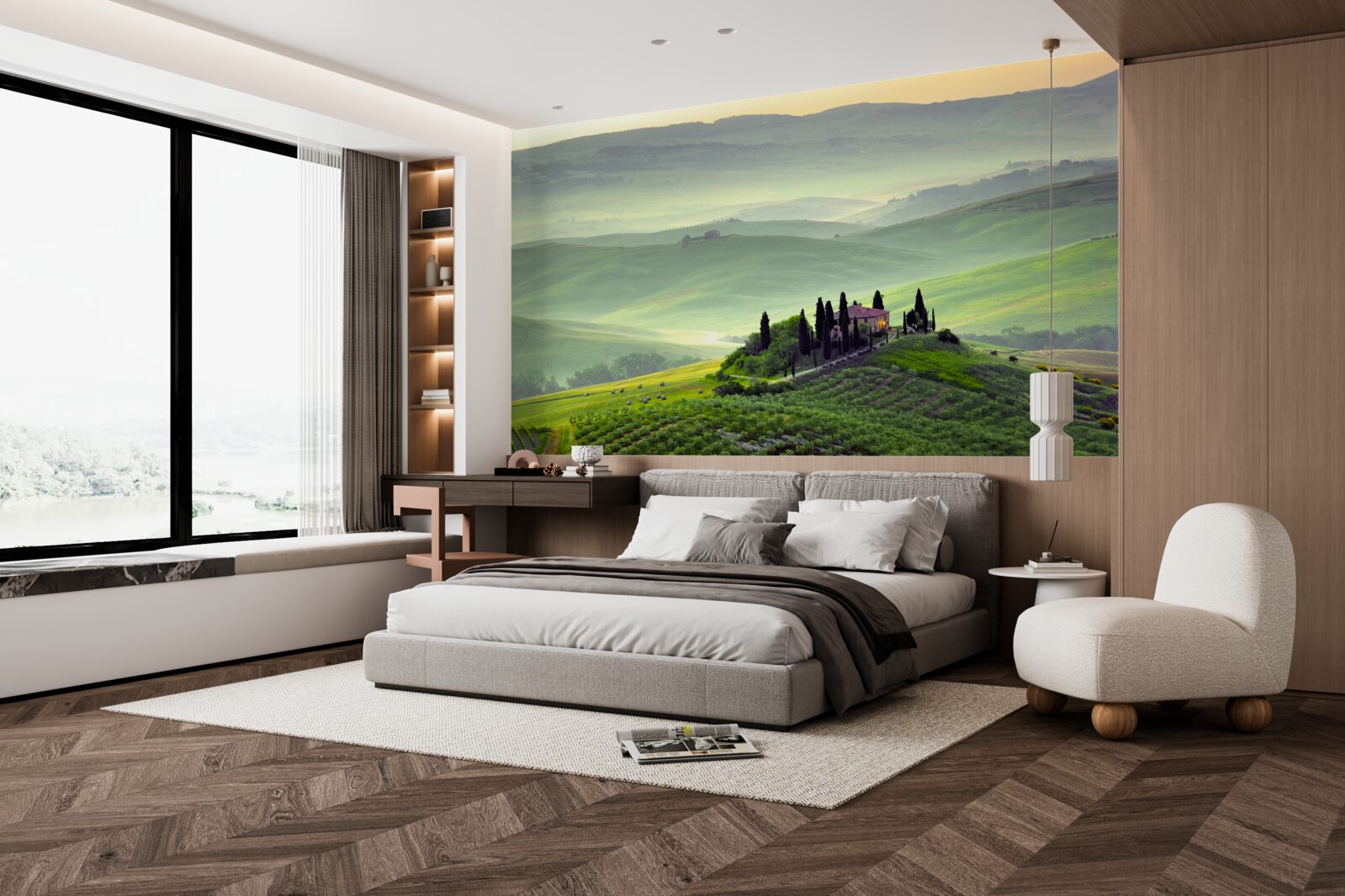 Fototapet sub soarele toscan