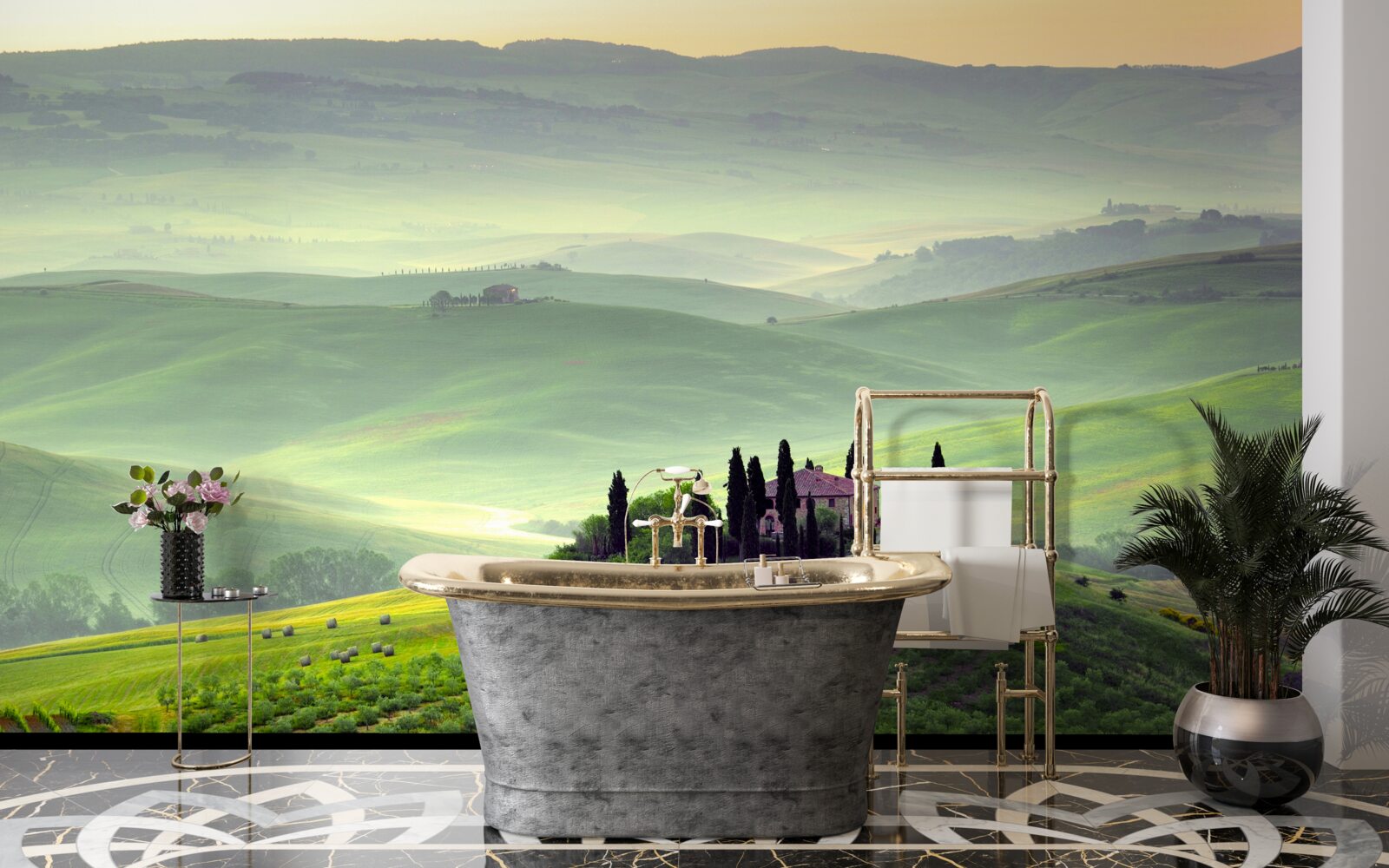 Fototapet sub soarele toscan