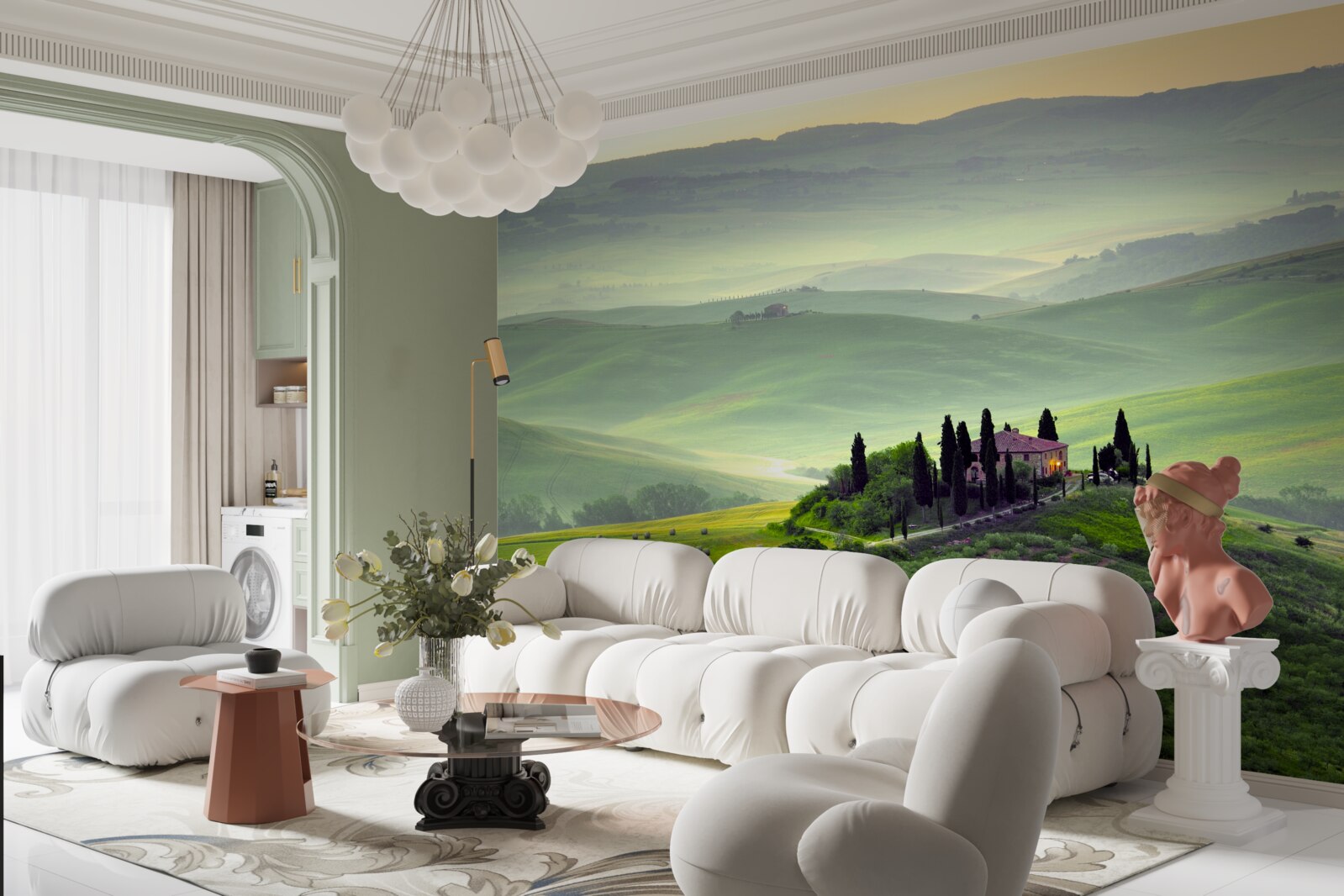 Fototapet sub soarele toscan