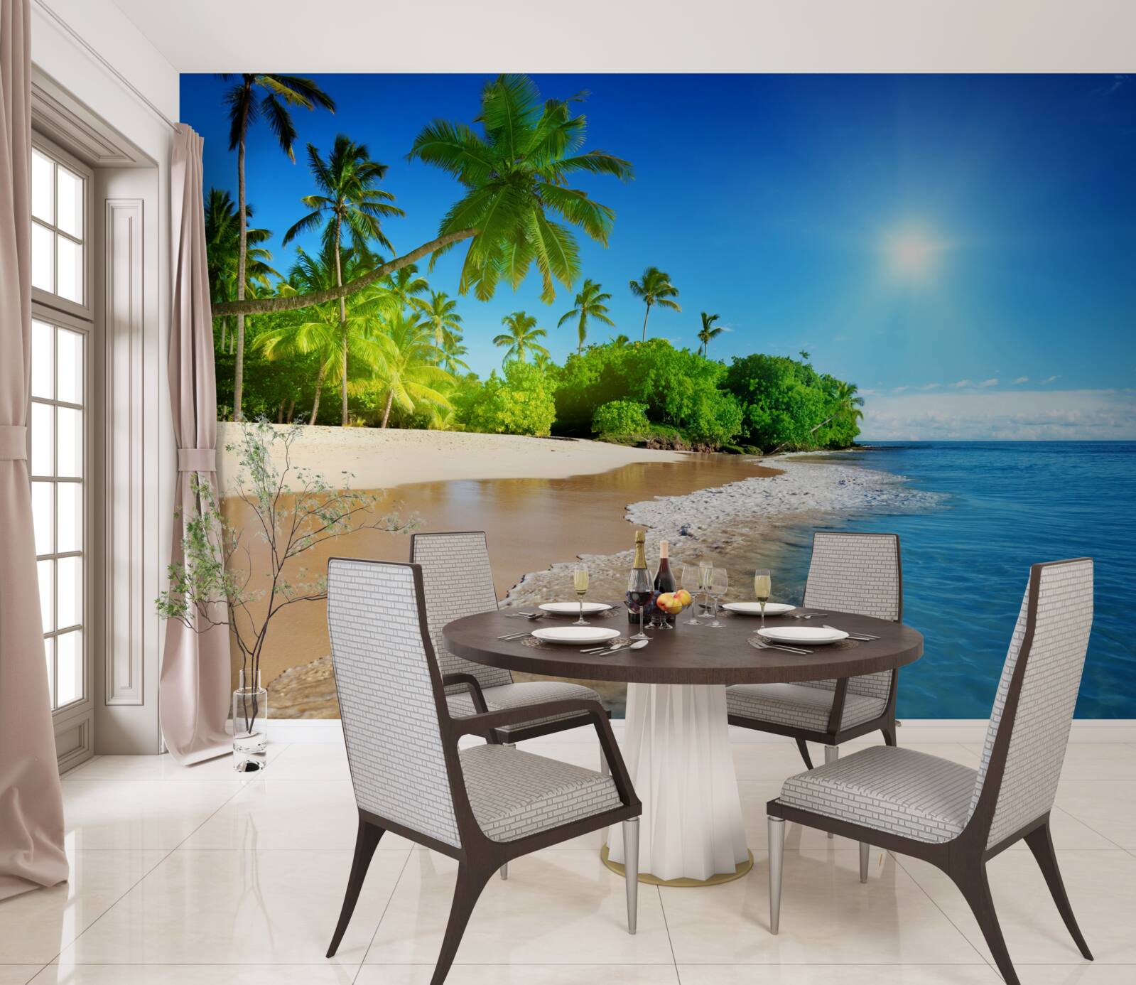 Fototapet coasta albastră