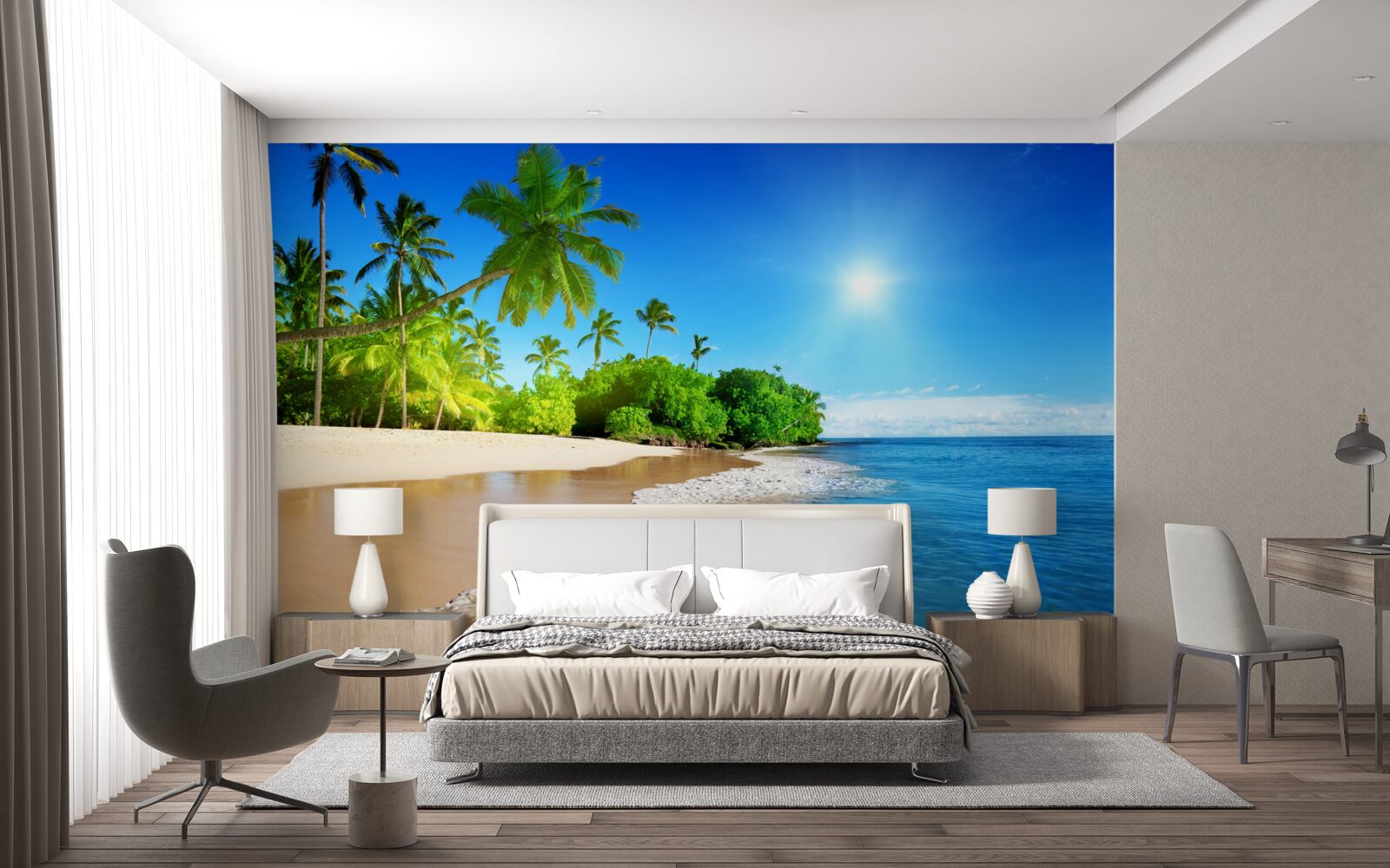 Fototapet coasta albastră