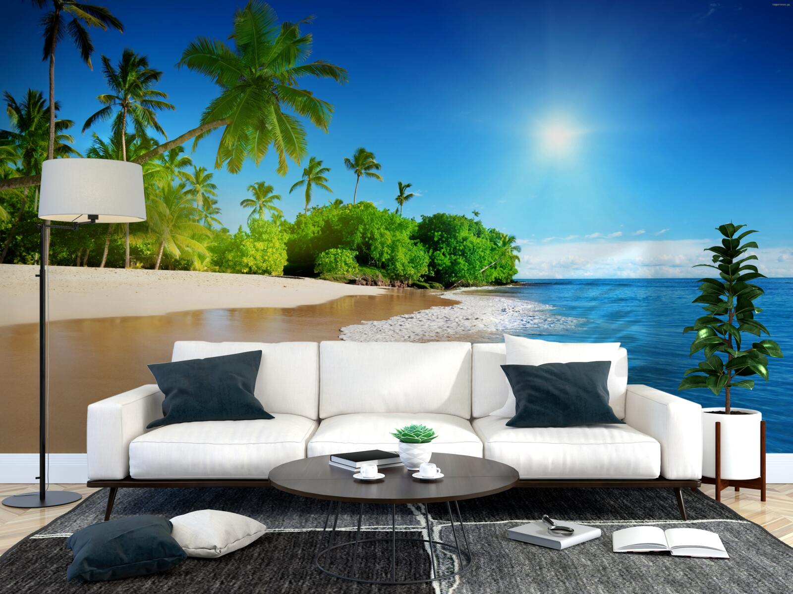 Fototapet coasta albastră