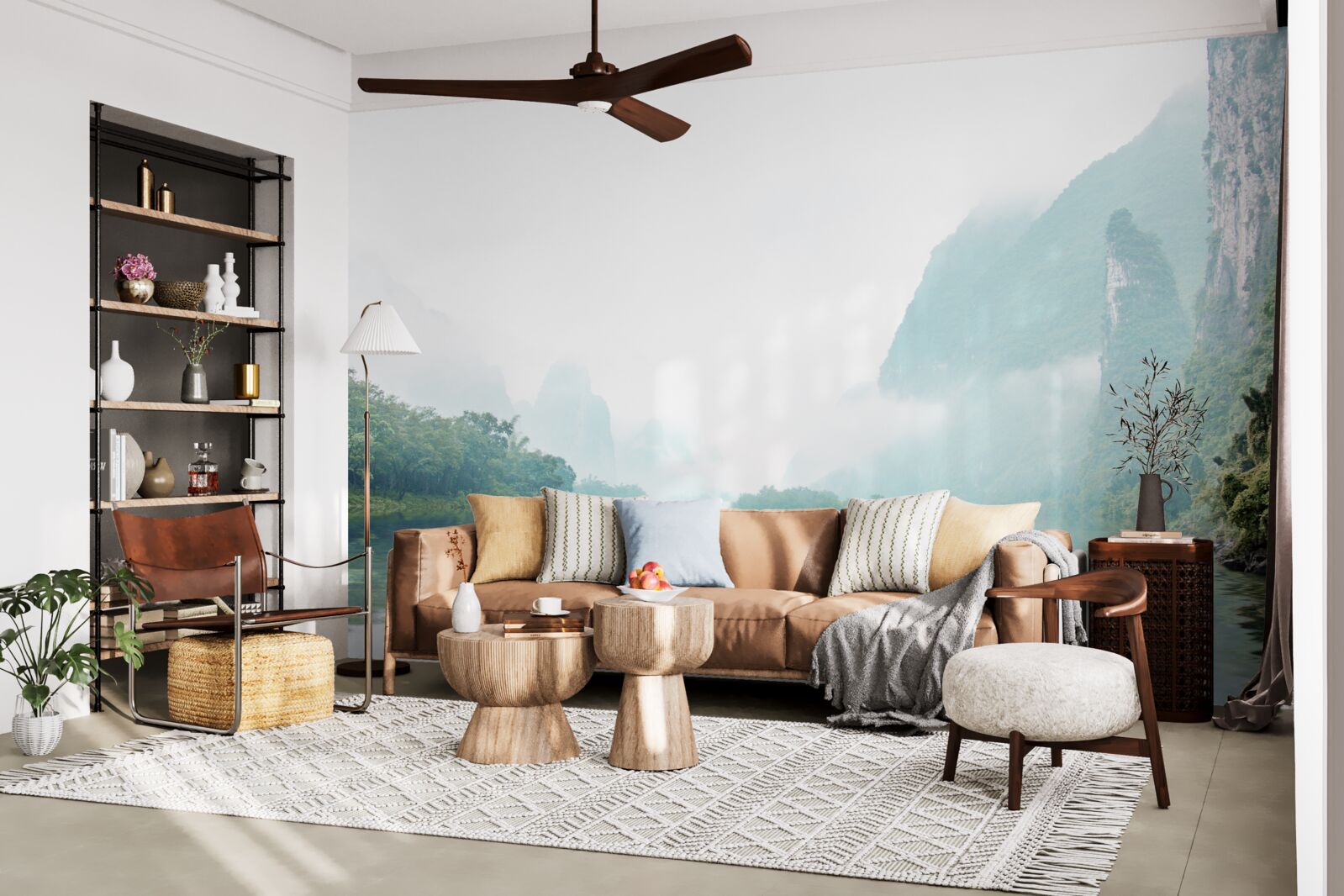 Fototapet peisaj fluvial impresionant