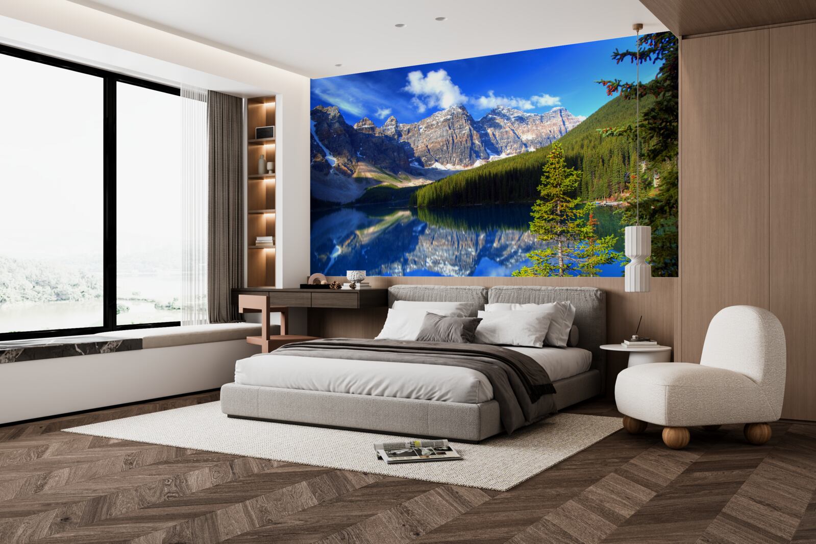 Fototapet lacul louise, situat în banff