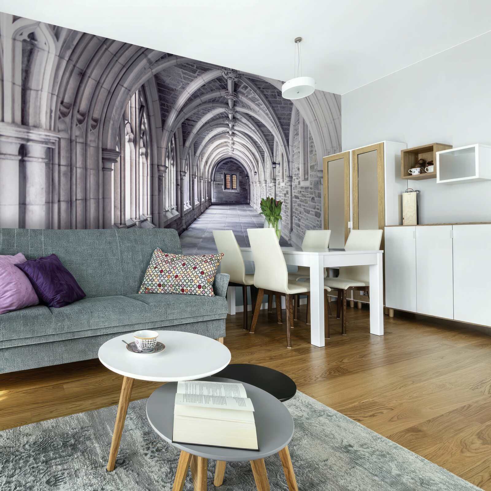 Fototapet elemente arhitecturale ale pasarelei