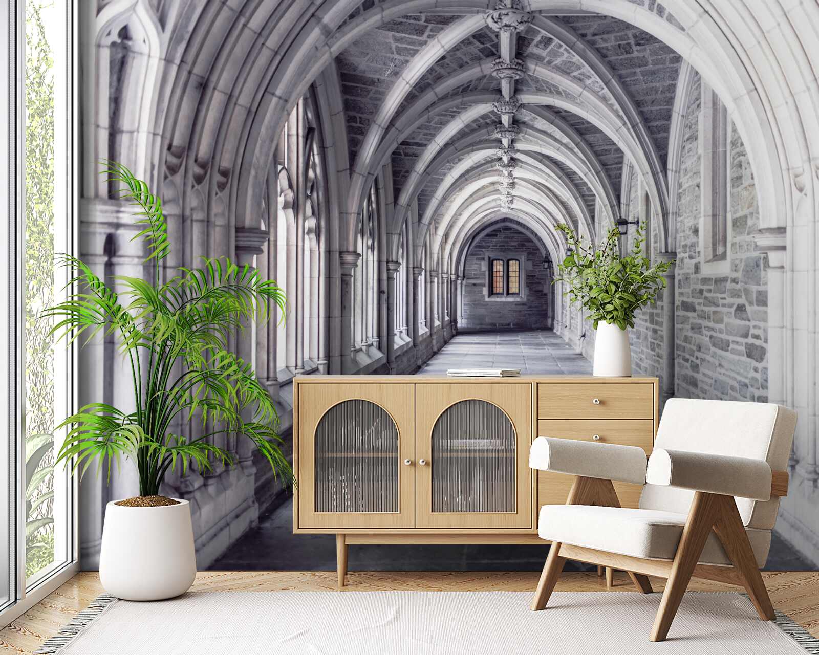 Fototapet elemente arhitecturale ale pasarelei