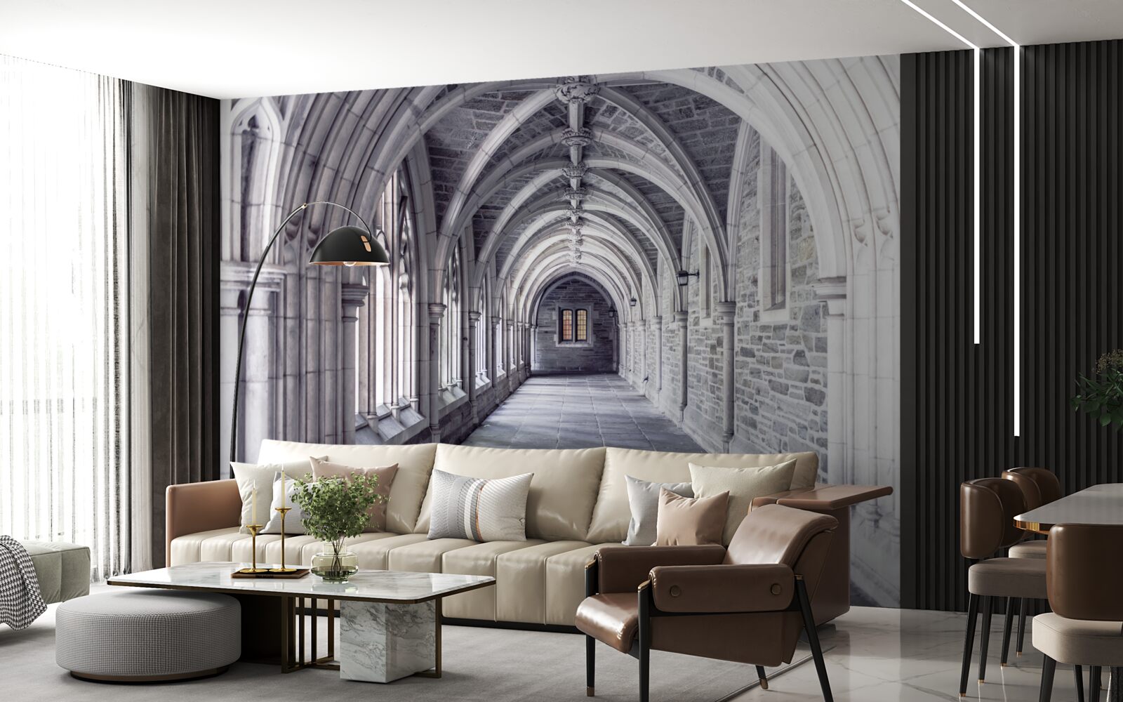 Fototapet elemente arhitecturale ale pasarelei