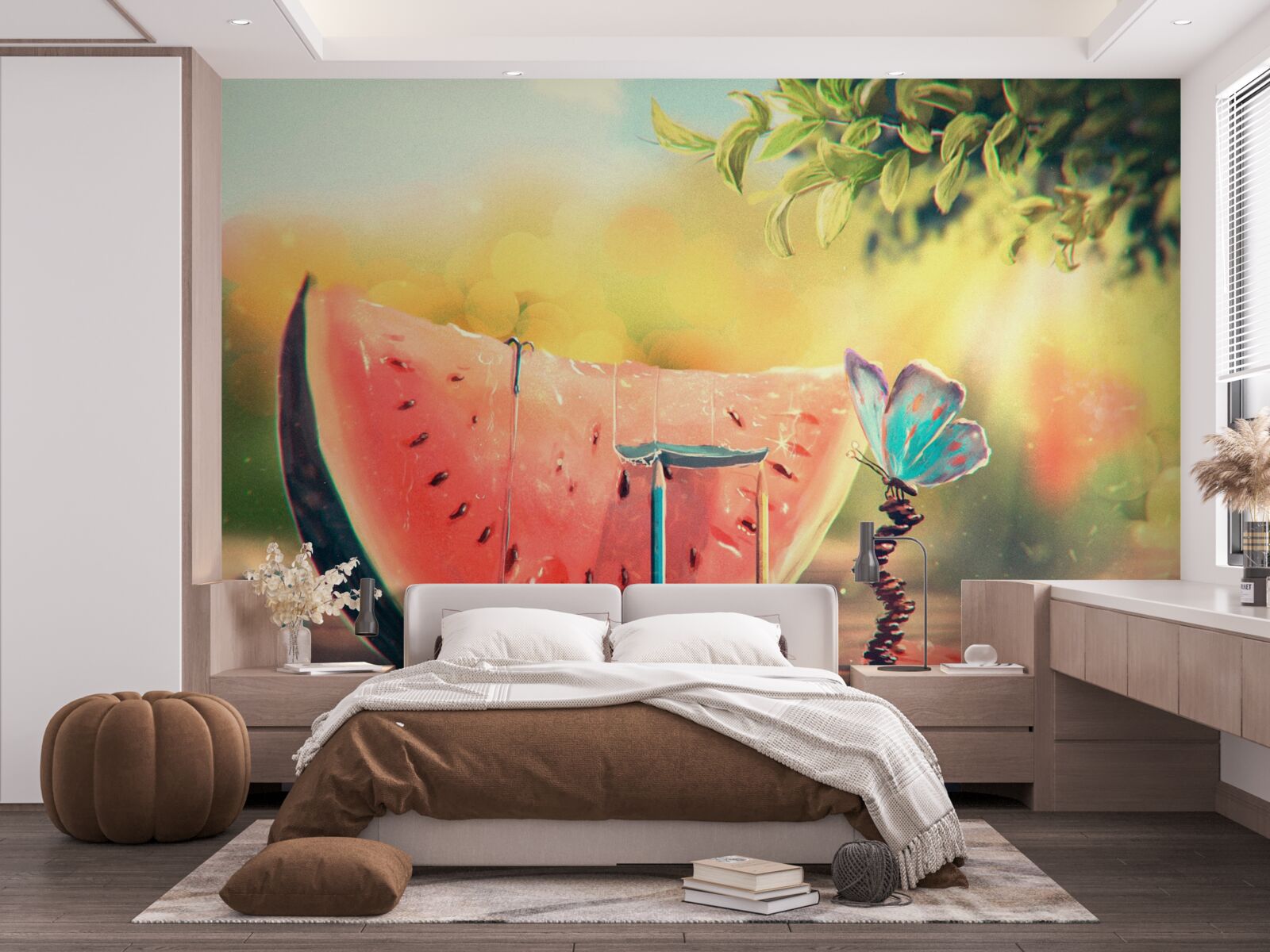 Fototapet o bucată mare de pepene dulce