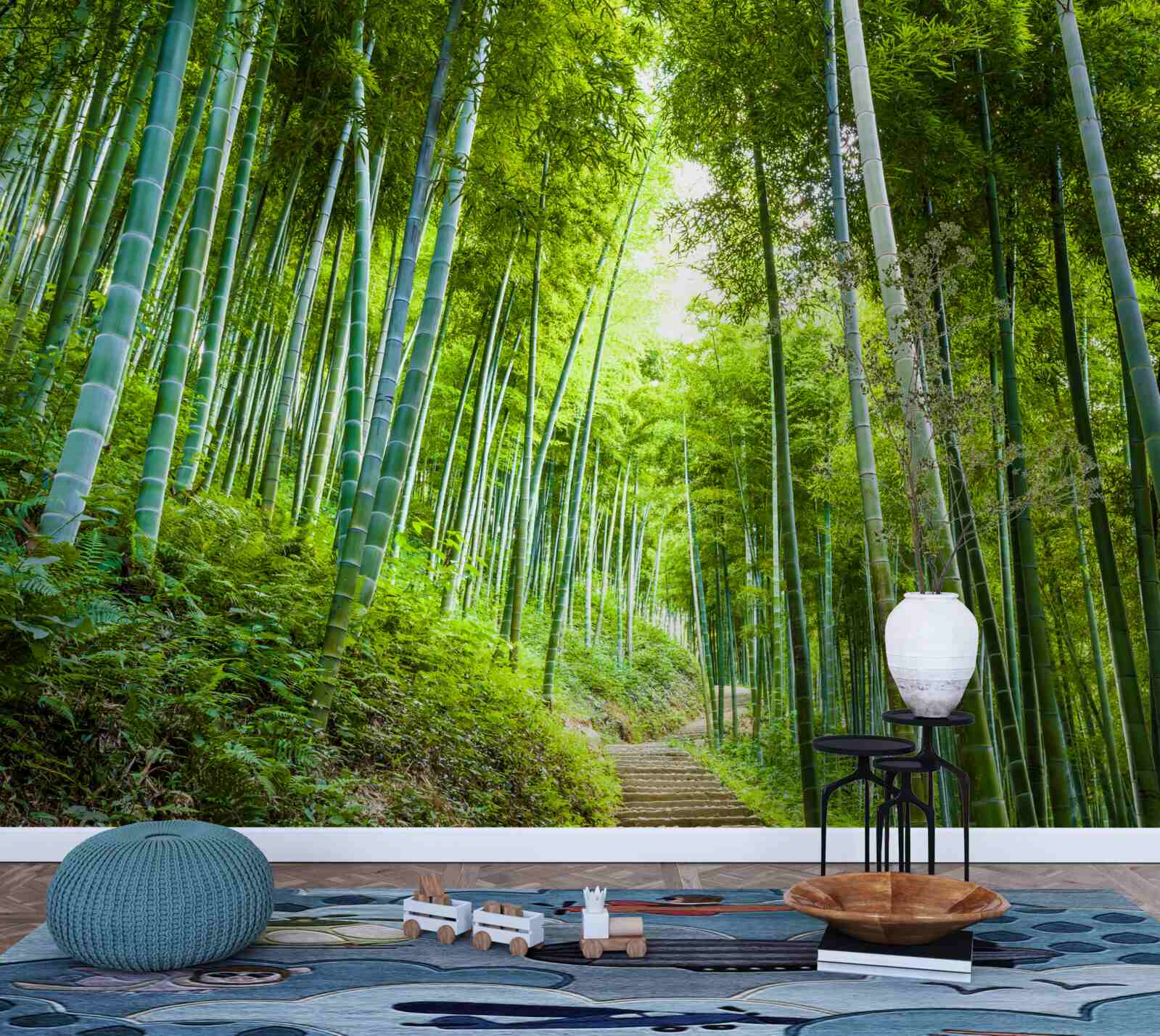 Fototapet frumoasă pădure luxuriantă de smarald