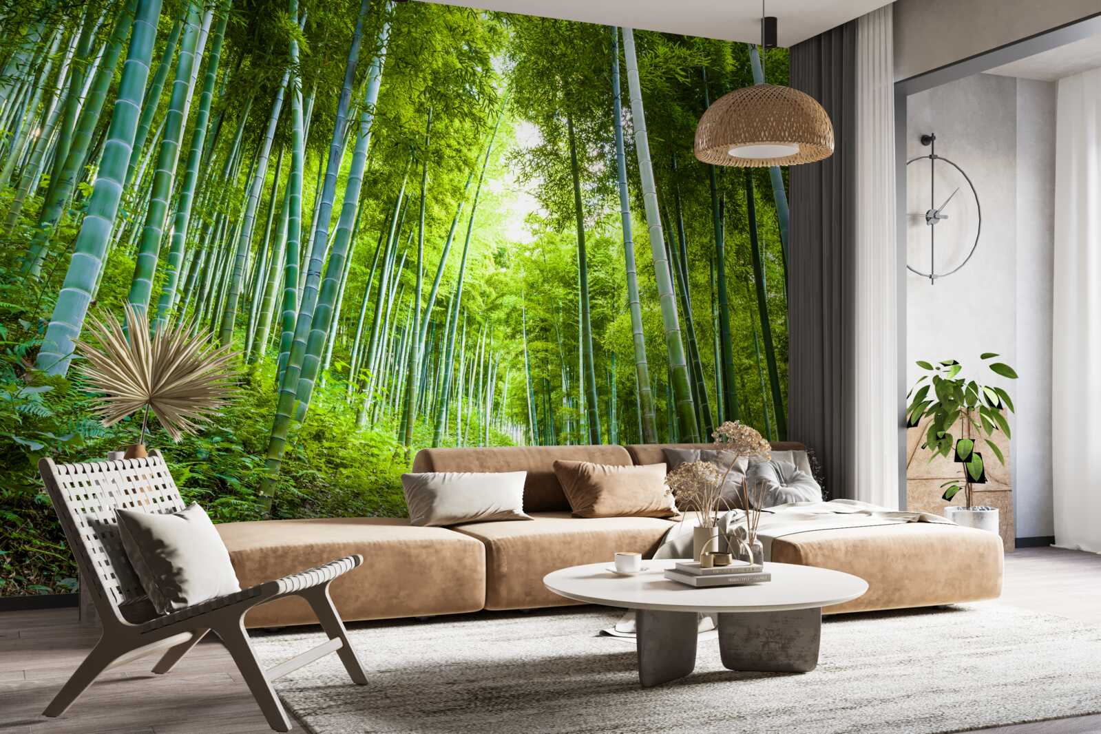 Fototapet frumoasă pădure luxuriantă de smarald