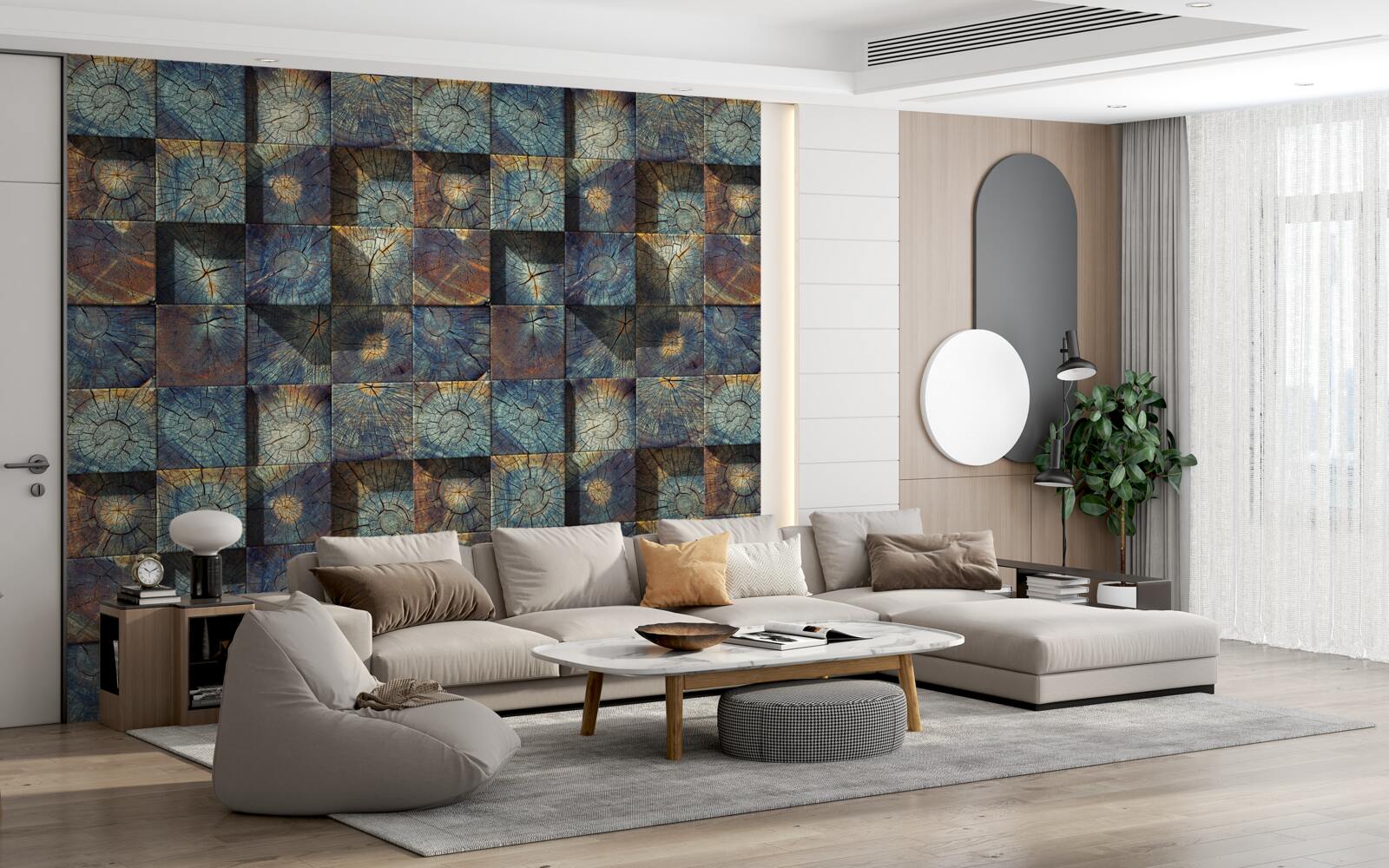 Fototapet puieți de copaci mici