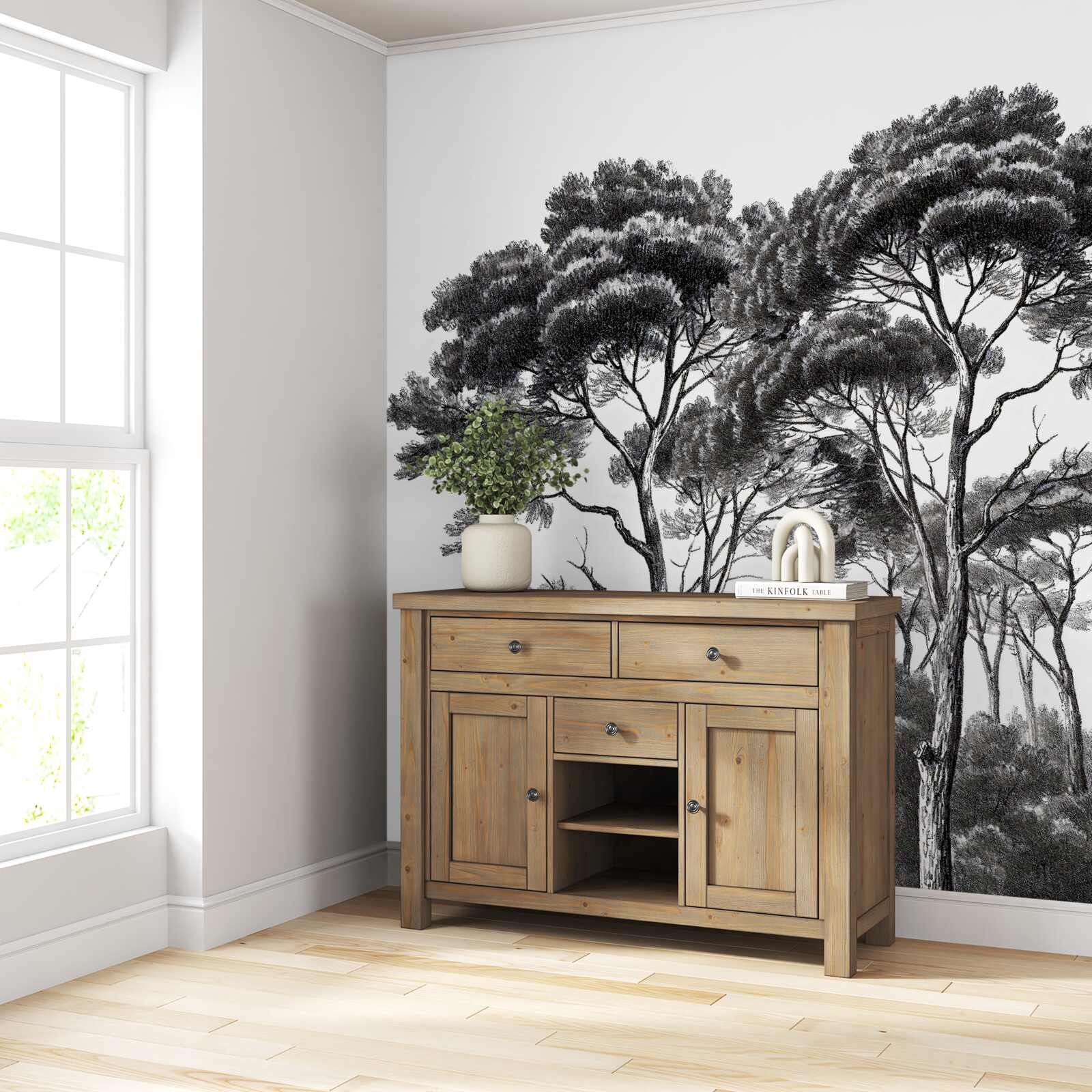 Fototapet pini din italia