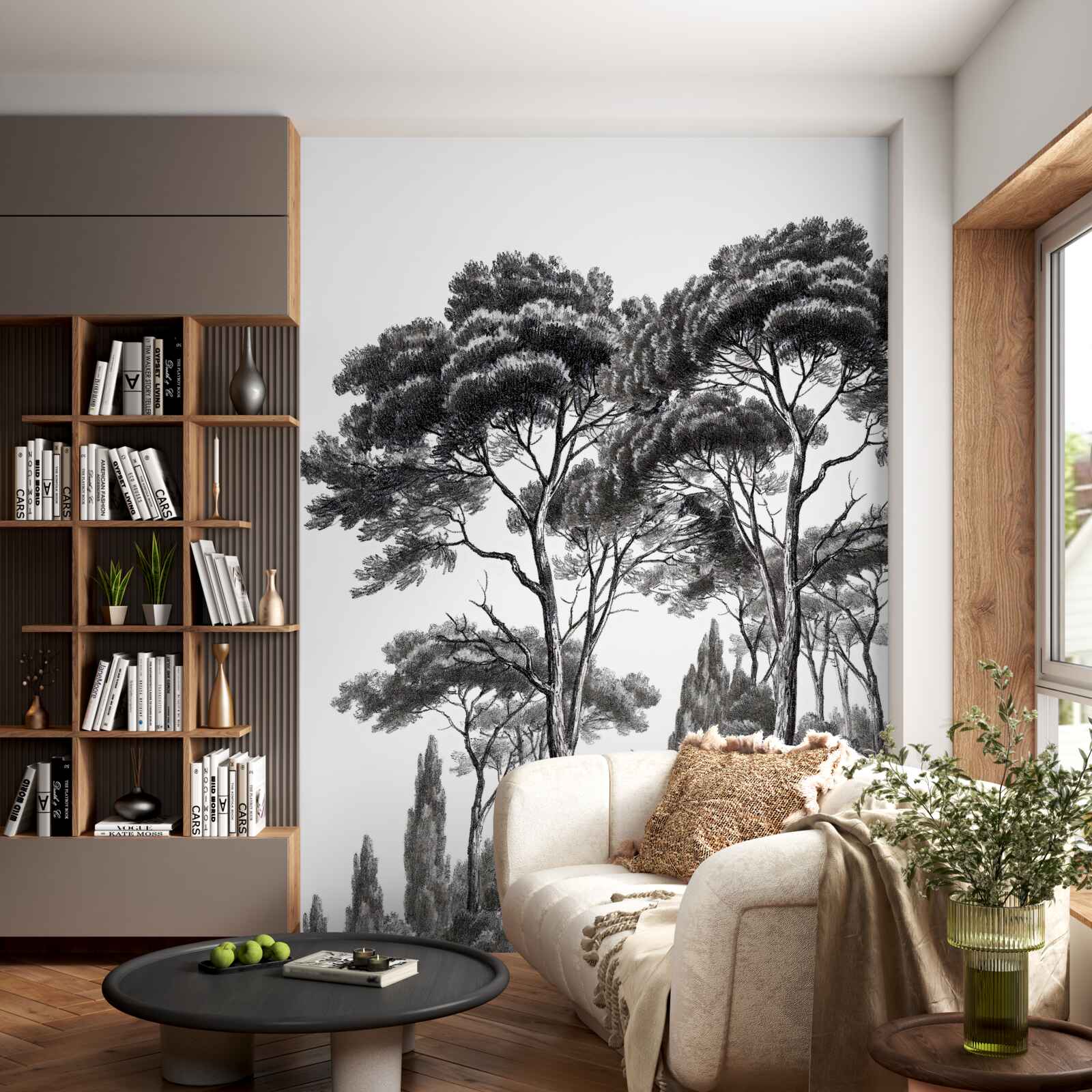 Fototapet pini din italia