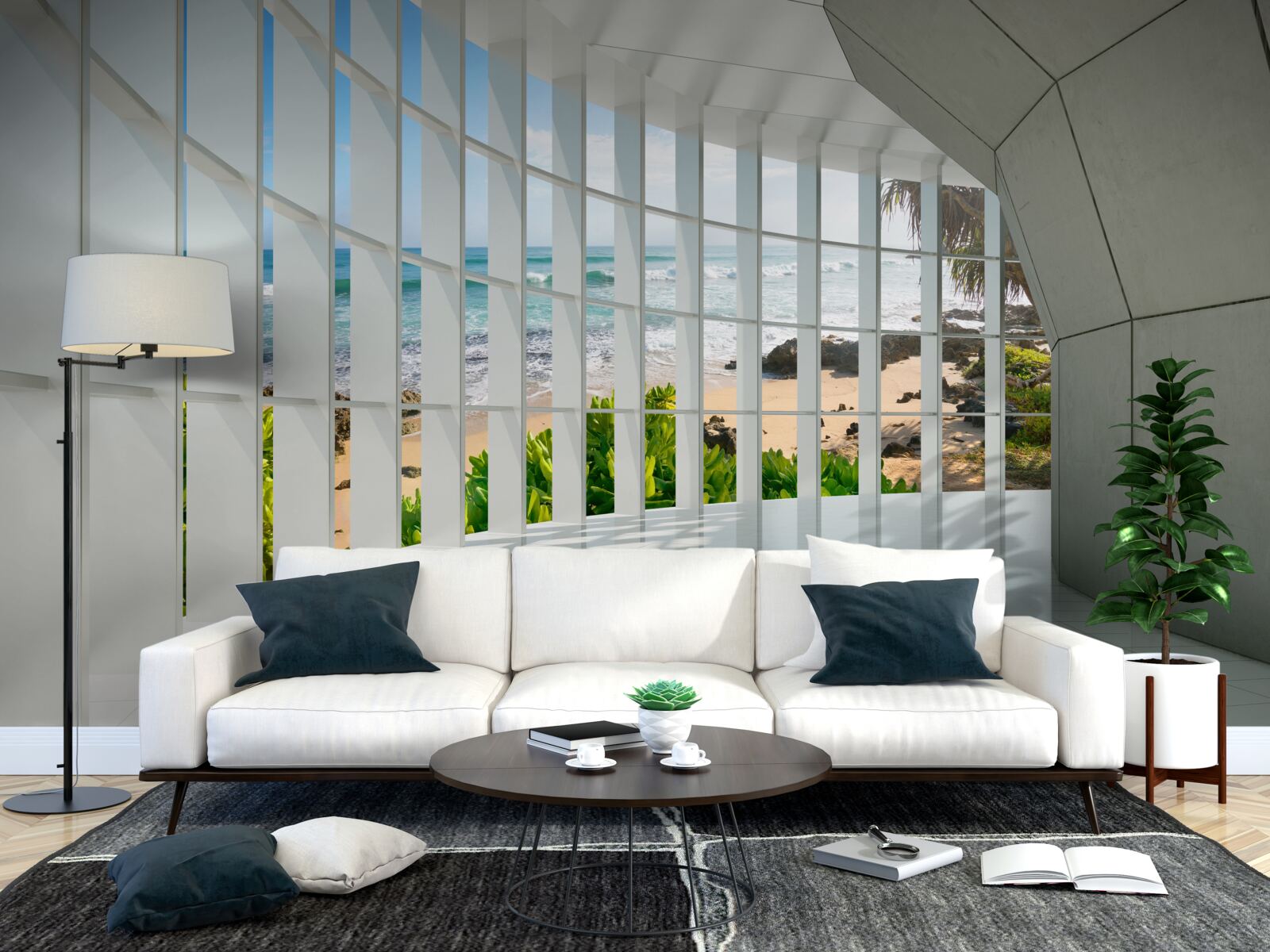 Fototapet hol spațios, luminos