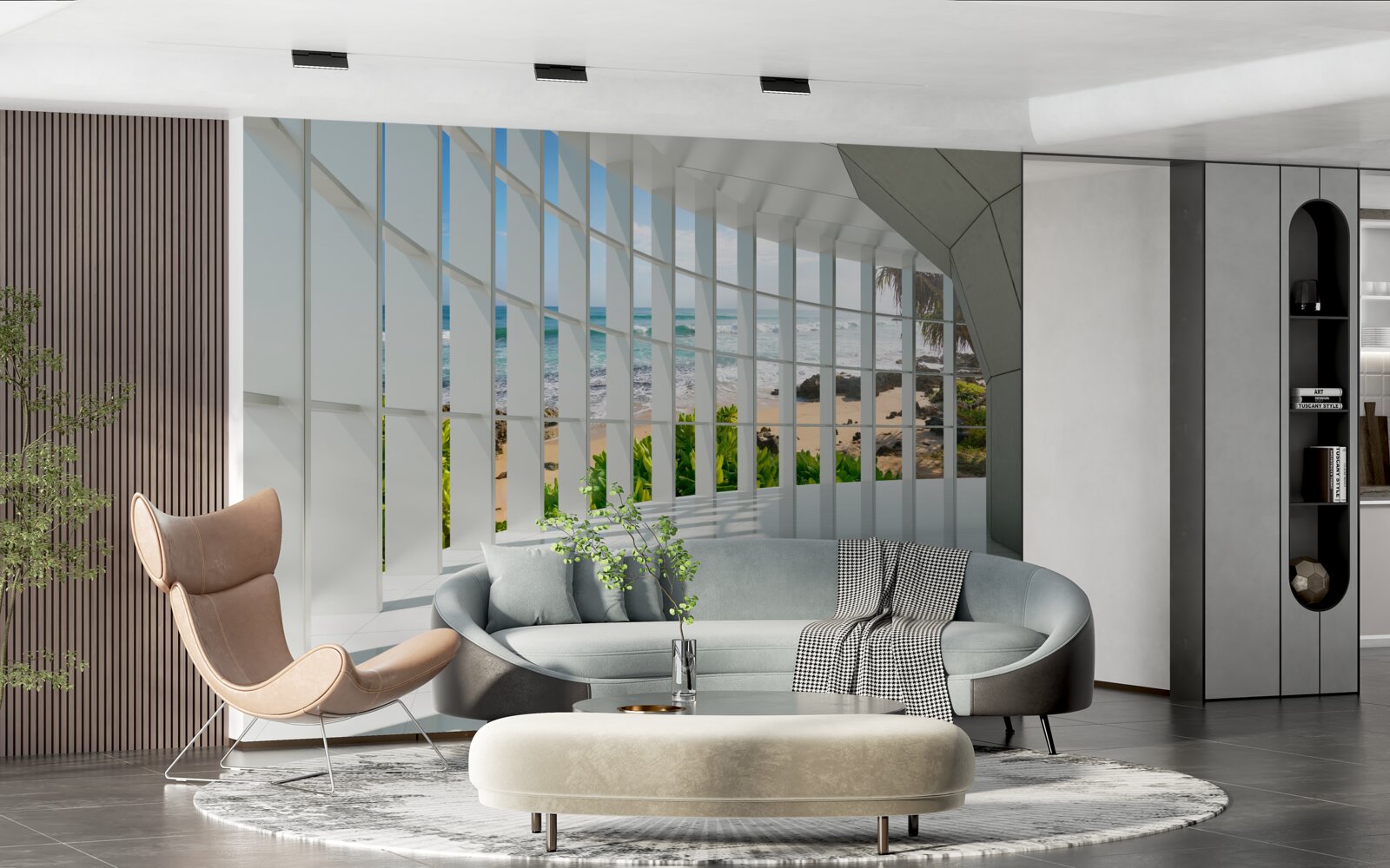 Fototapet hol spațios, luminos