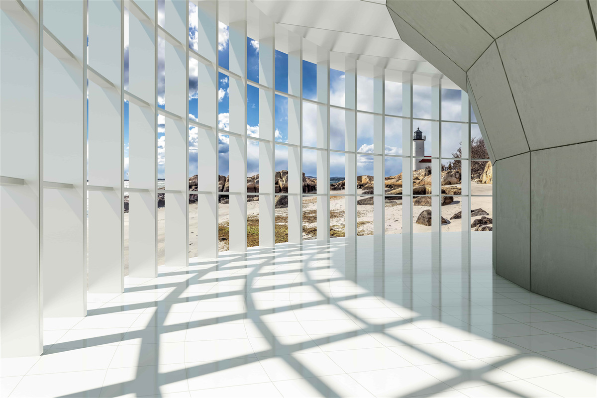 Fototapet soare în tunel